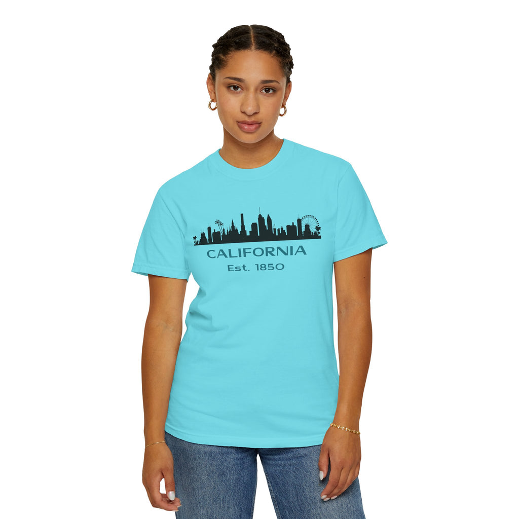California Skyline T-shirt | Unisex | 100% Cotton | American Pride Spirit