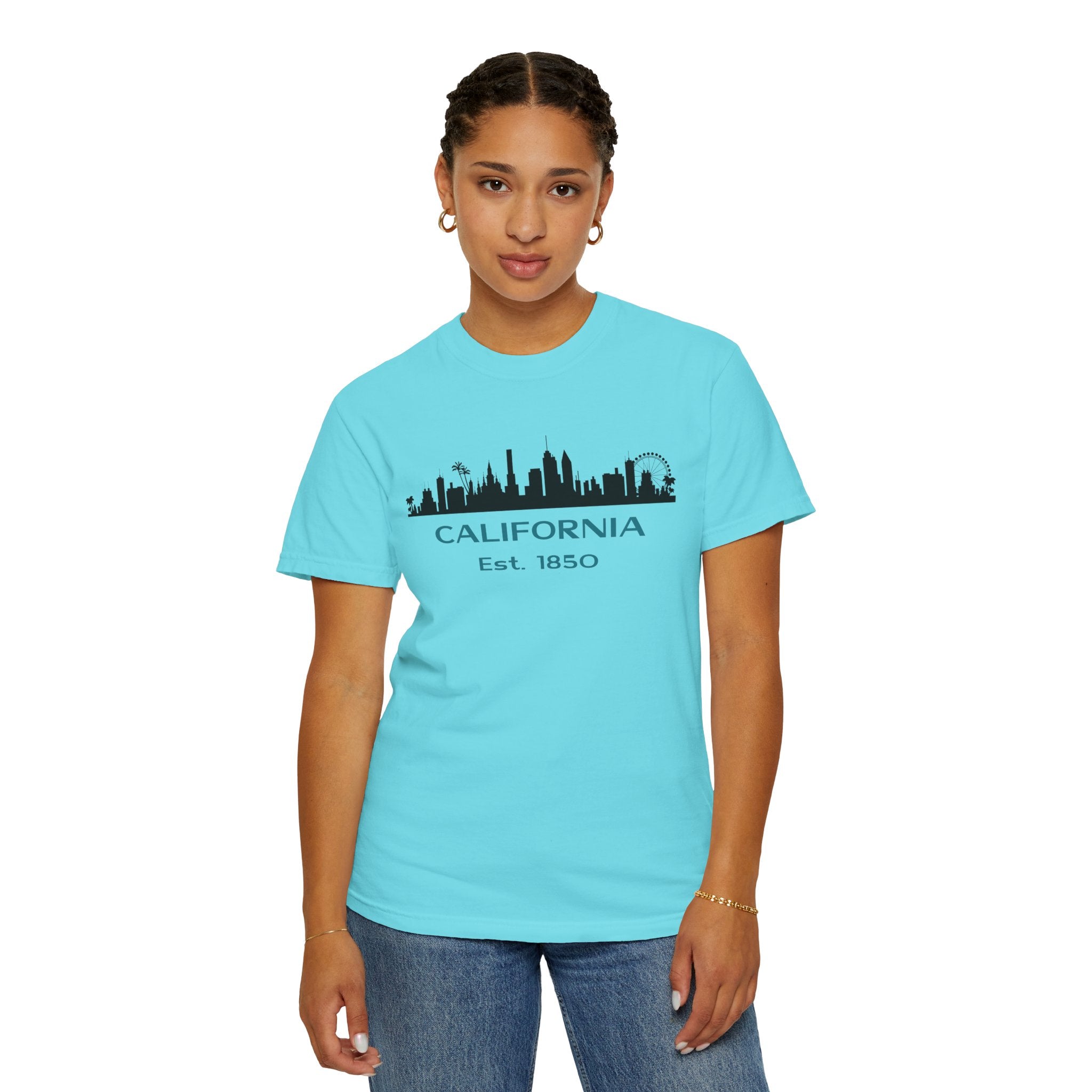 California Skyline T-shirt | Unisex | 100% Cotton | American Pride Spirit