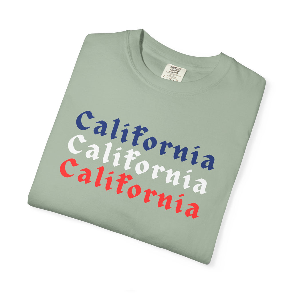 California Patriotic Colors T-Shirt | Unisex | 100% Cotton | American Pride Spirit