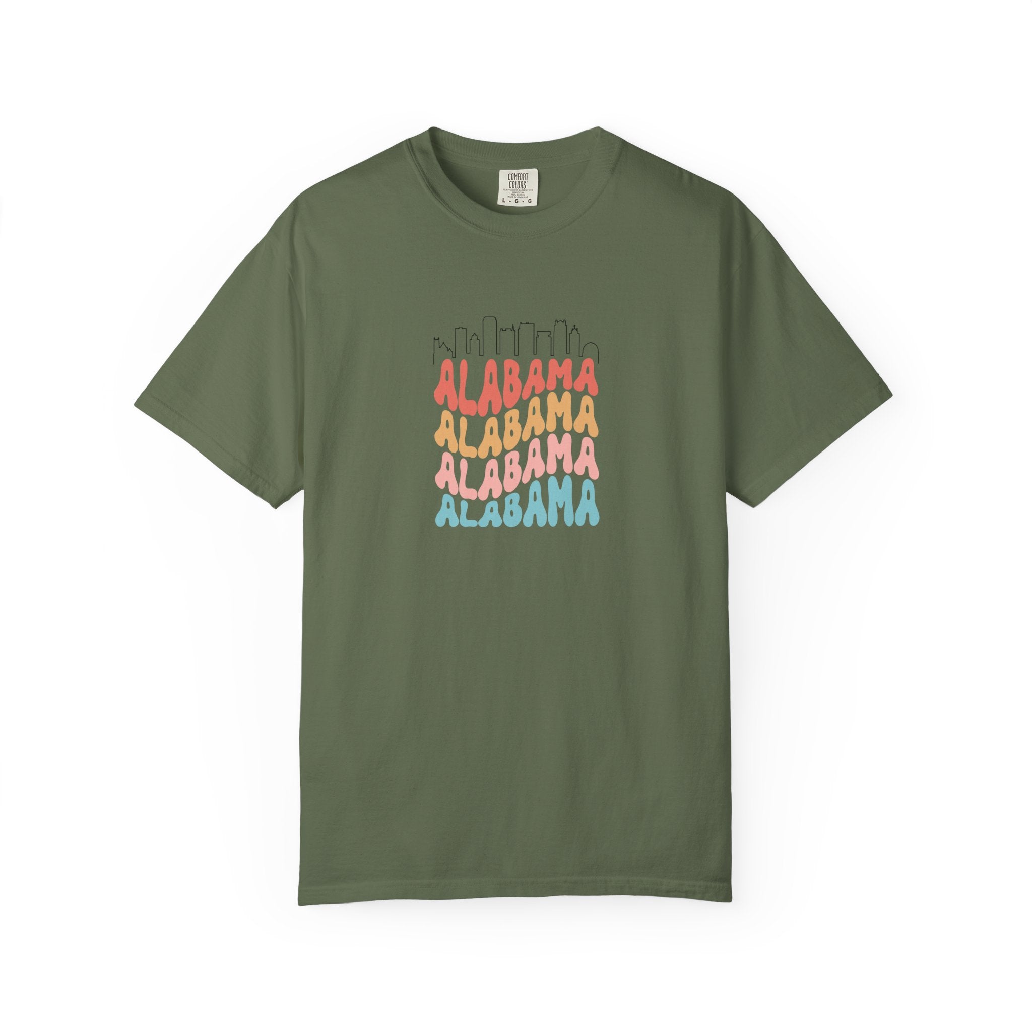 Alabama Designer Skyline T-Shirt | Unisex  | 100% Cotton | American Pride Spirit