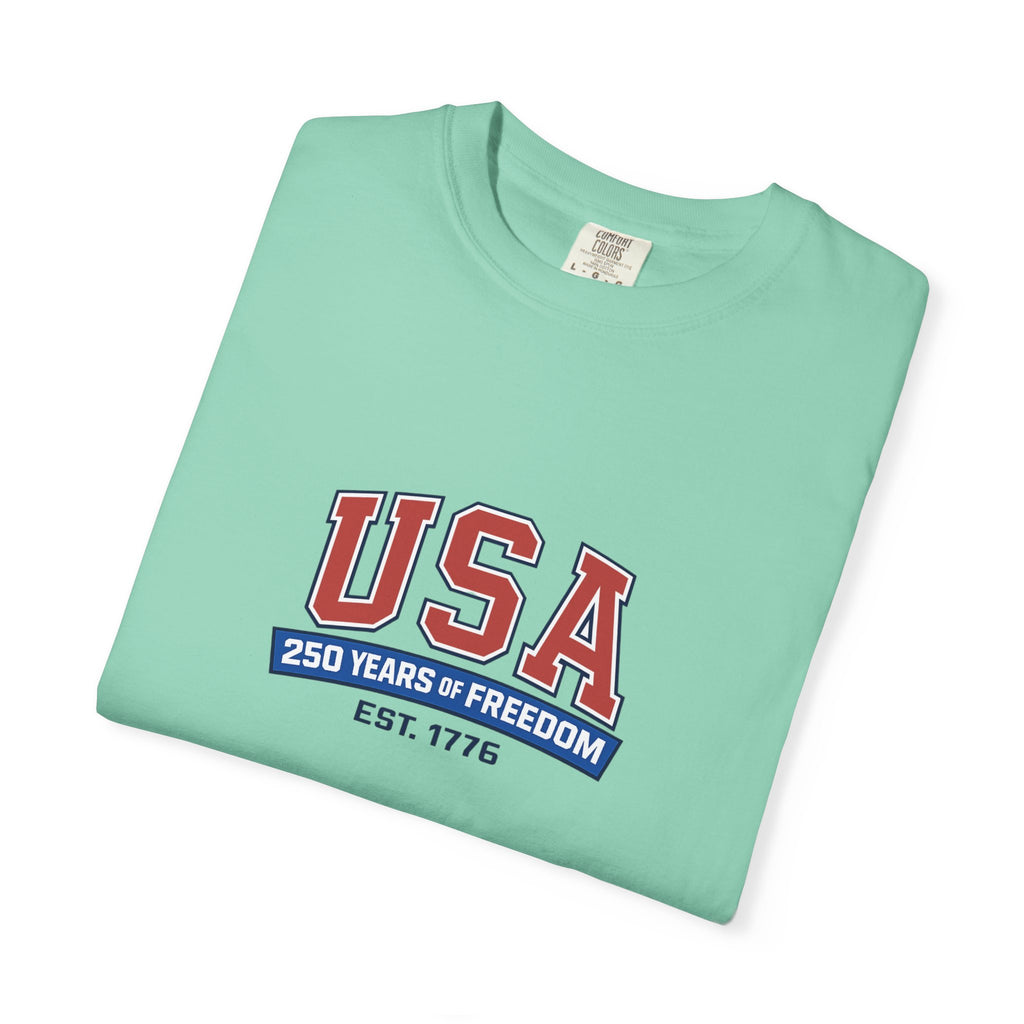 USA 250 Years of Freedom T-Shirt | Unisex | 100% Cotton | American Pride Spirit