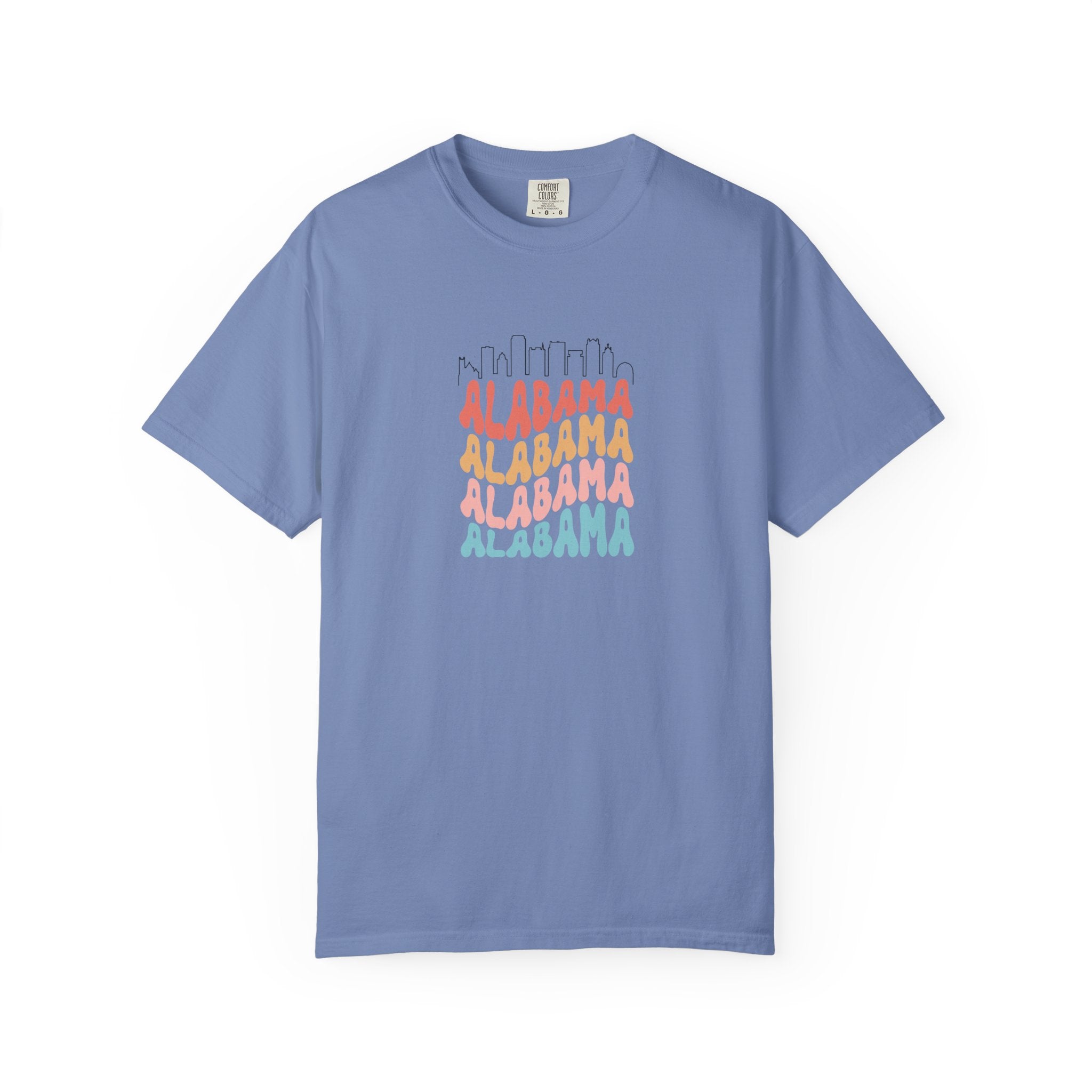 Alabama Designer Skyline T-Shirt | Unisex  | 100% Cotton | American Pride Spirit