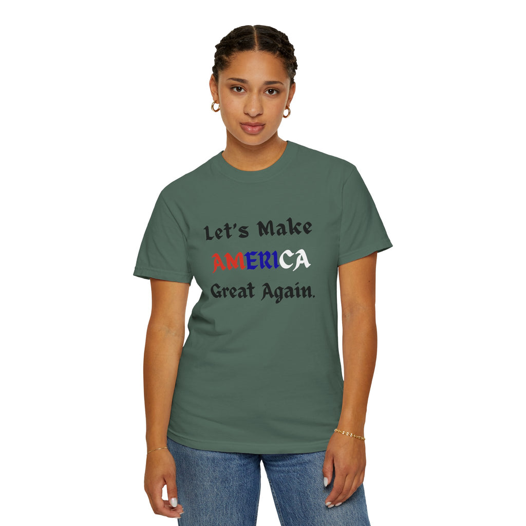 Patriotic American Flag Color T-Shirt | Unisex | 100% Cotton | American Pride Spirit