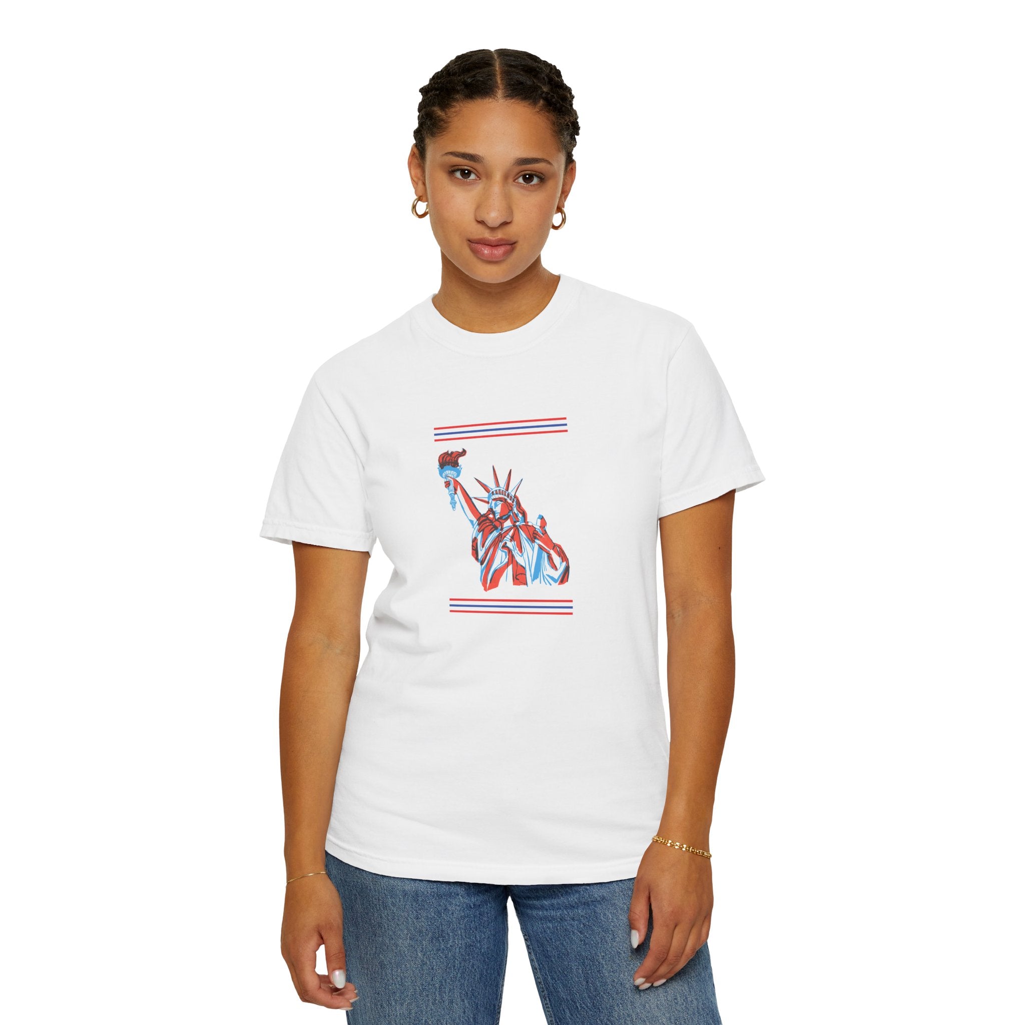 Patriotic Stars & Liberty Tee | Unisex | 100% Cotton | American Pride Spirit