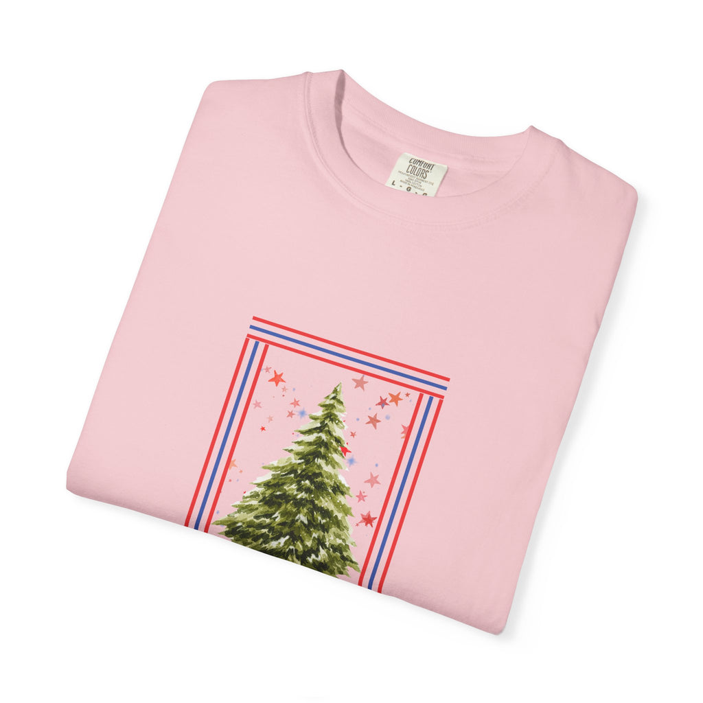 Christmas Tree Graphic T-Shirt | Unisex | 100% Cotton | American Pride Spirit