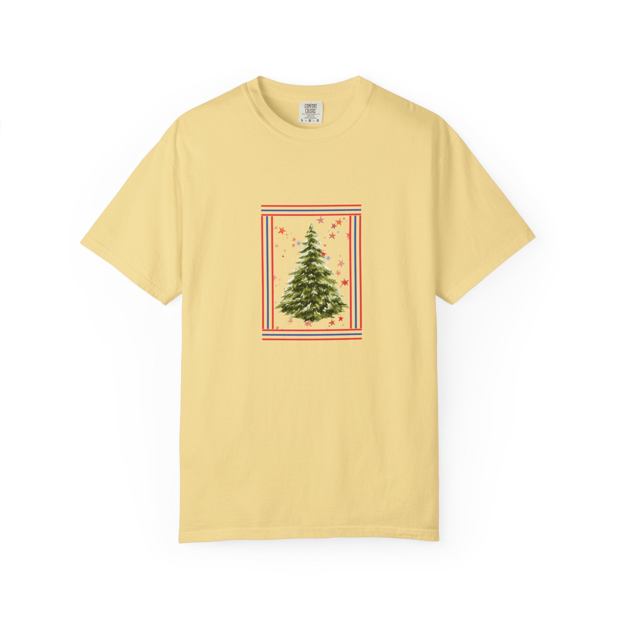 Christmas Tree Graphic T-Shirt | Unisex | 100% Cotton | American Pride Spirit