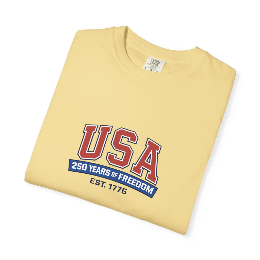 USA 250 Years of Freedom T-Shirt | Unisex | 100% Cotton | American Pride Spirit