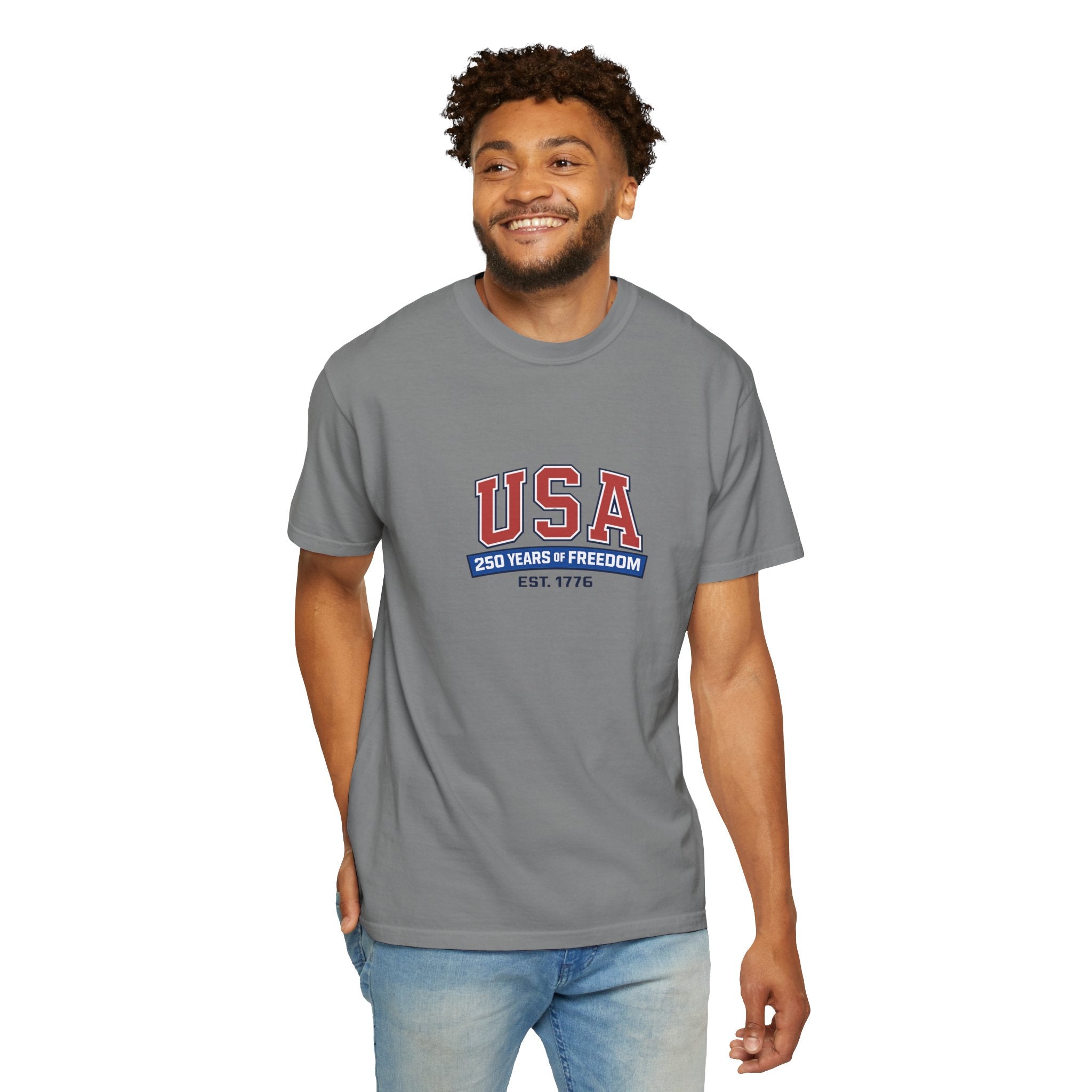 USA 250 Years of Freedom T-Shirt | Unisex | 100% Cotton | American Pride Spirit