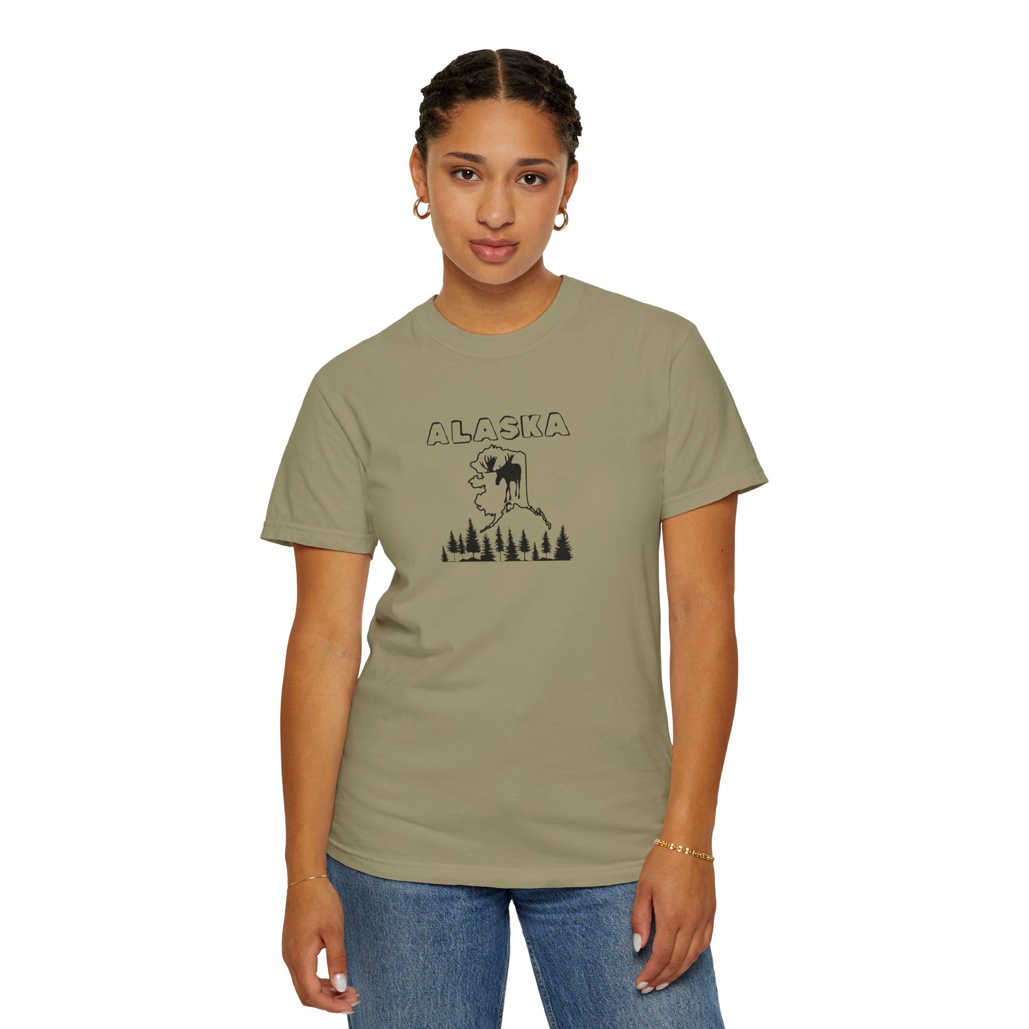 Khaki - T-Shirt - 100% Cotton - Unisex