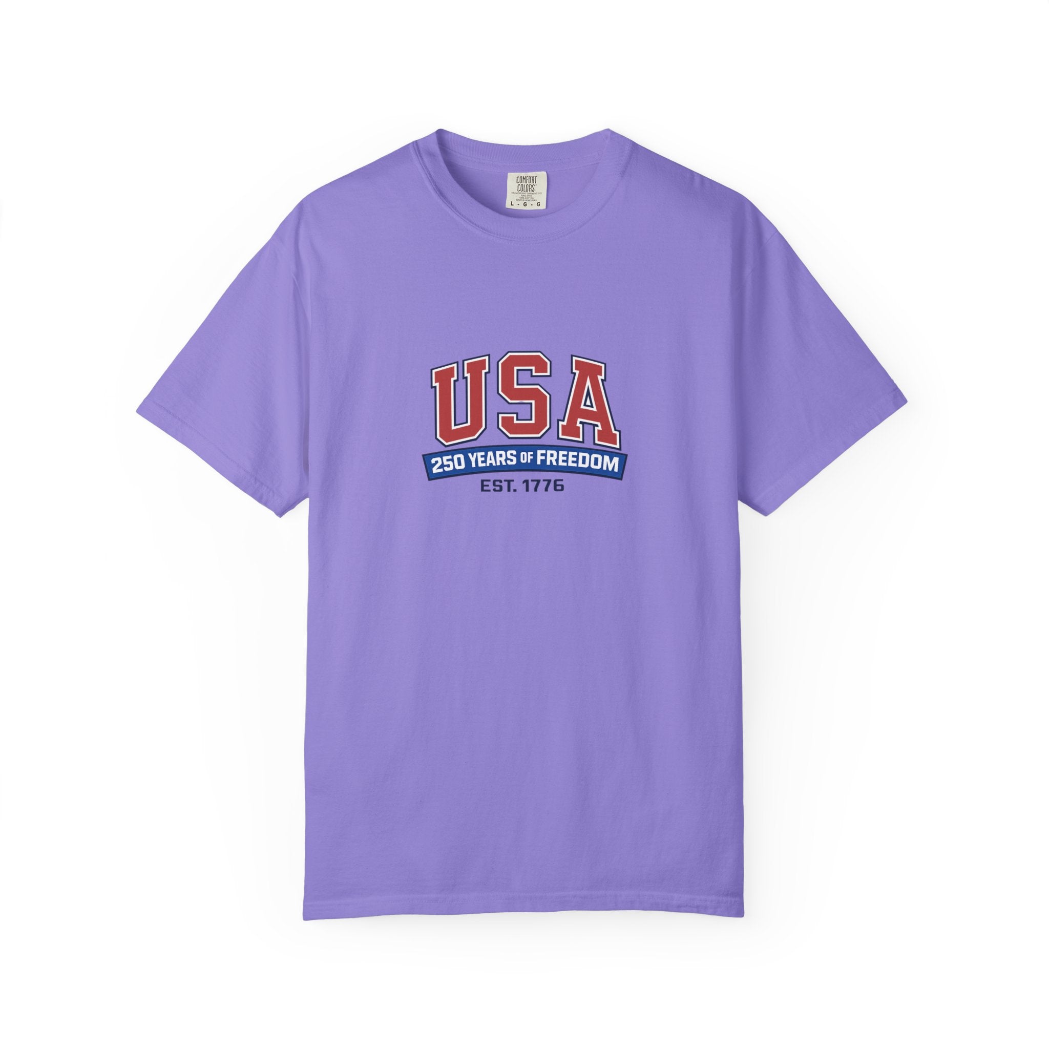 USA 250 Years of Freedom T-Shirt | Unisex | 100% Cotton | American Pride Spirit