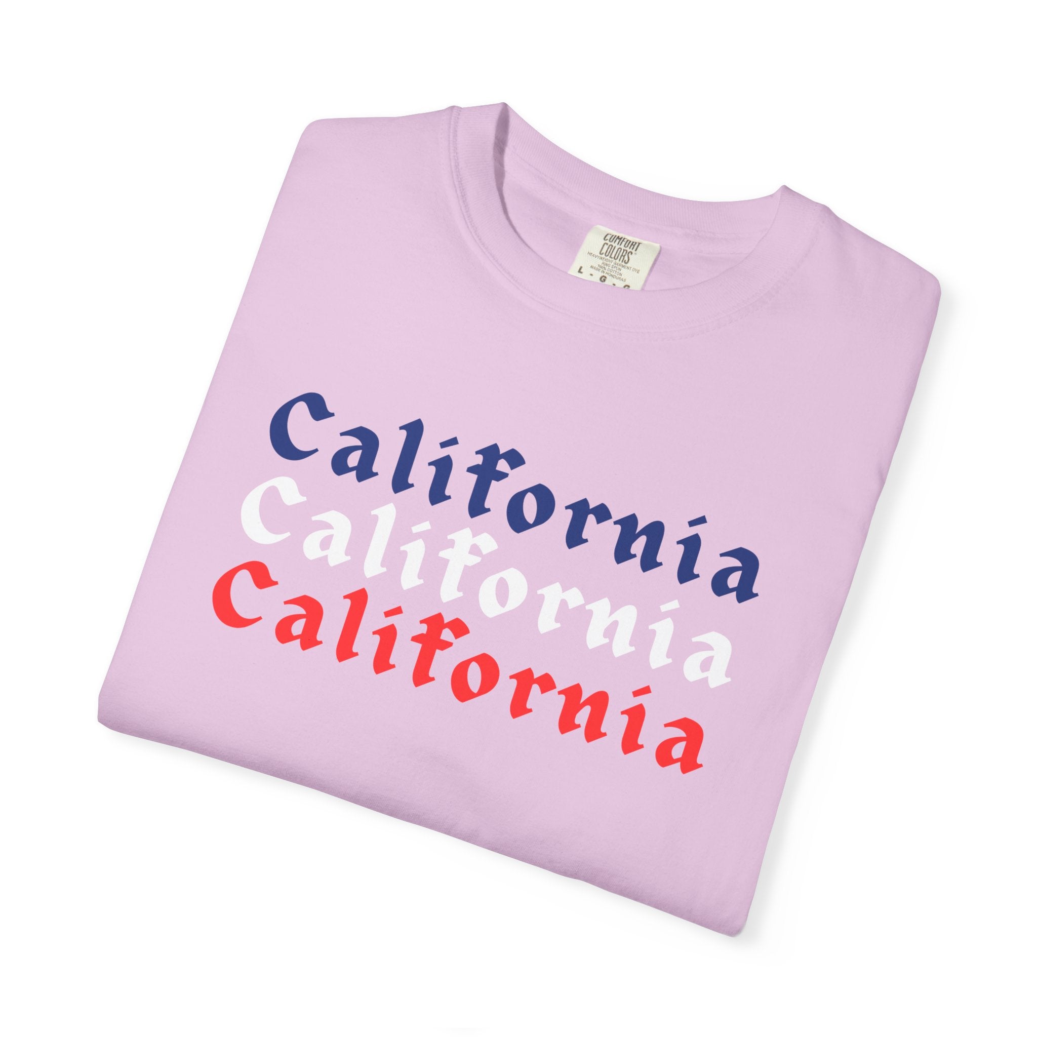 California Patriotic Colors T-Shirt | Unisex | 100% Cotton | American Pride Spirit