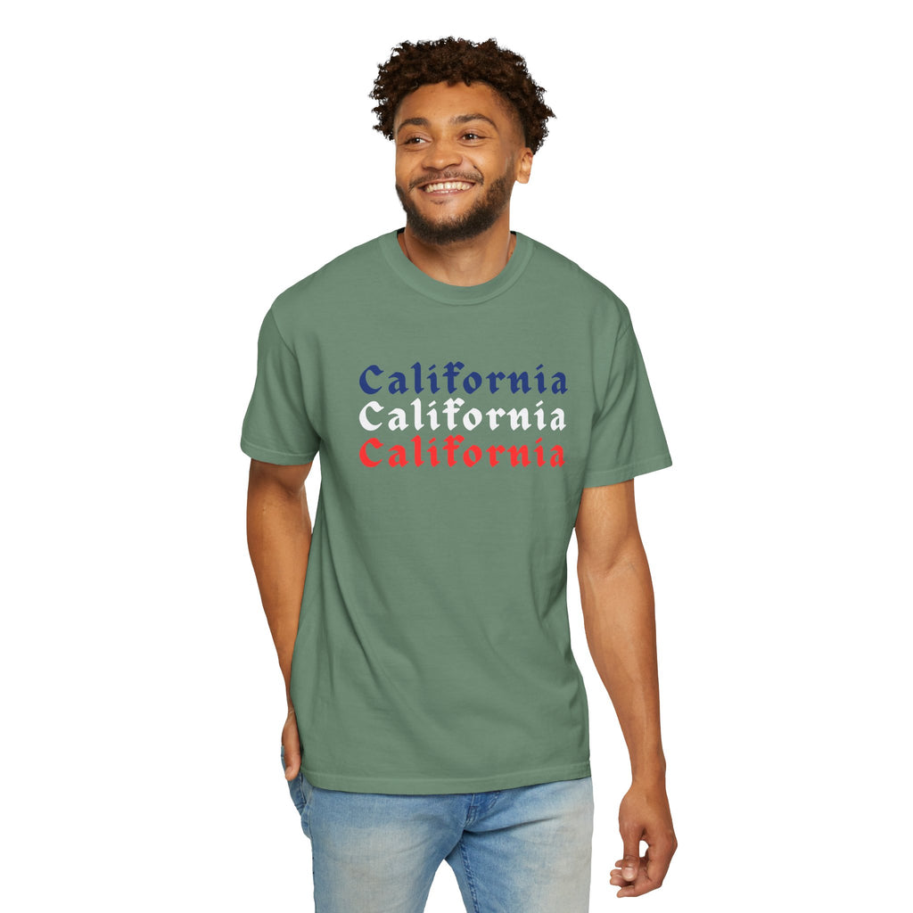 California Patriotic Colors T-Shirt | Unisex | 100% Cotton | American Pride Spirit