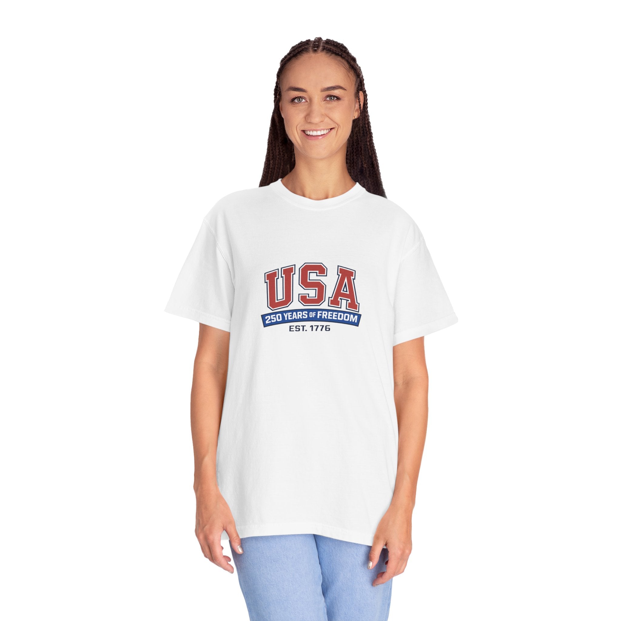 USA 250 Years of Freedom T-Shirt | Unisex | 100% Cotton | American Pride Spirit