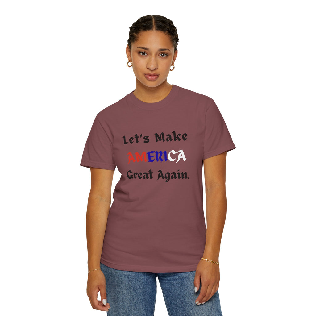 Patriotic American Flag Color T-Shirt | Unisex | 100% Cotton | American Pride Spirit