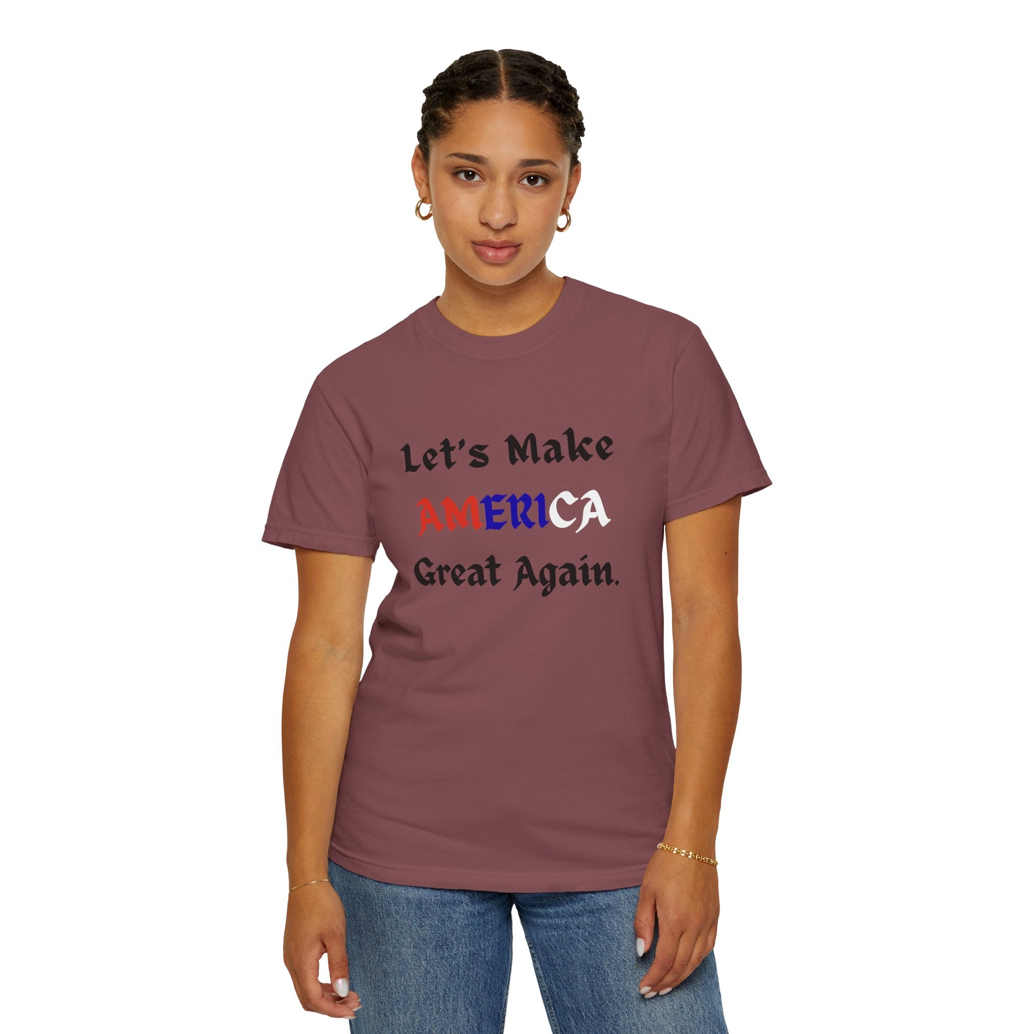 Patriotic American Flag Color T-Shirt | Unisex | 100% Cotton | American Pride Spirit