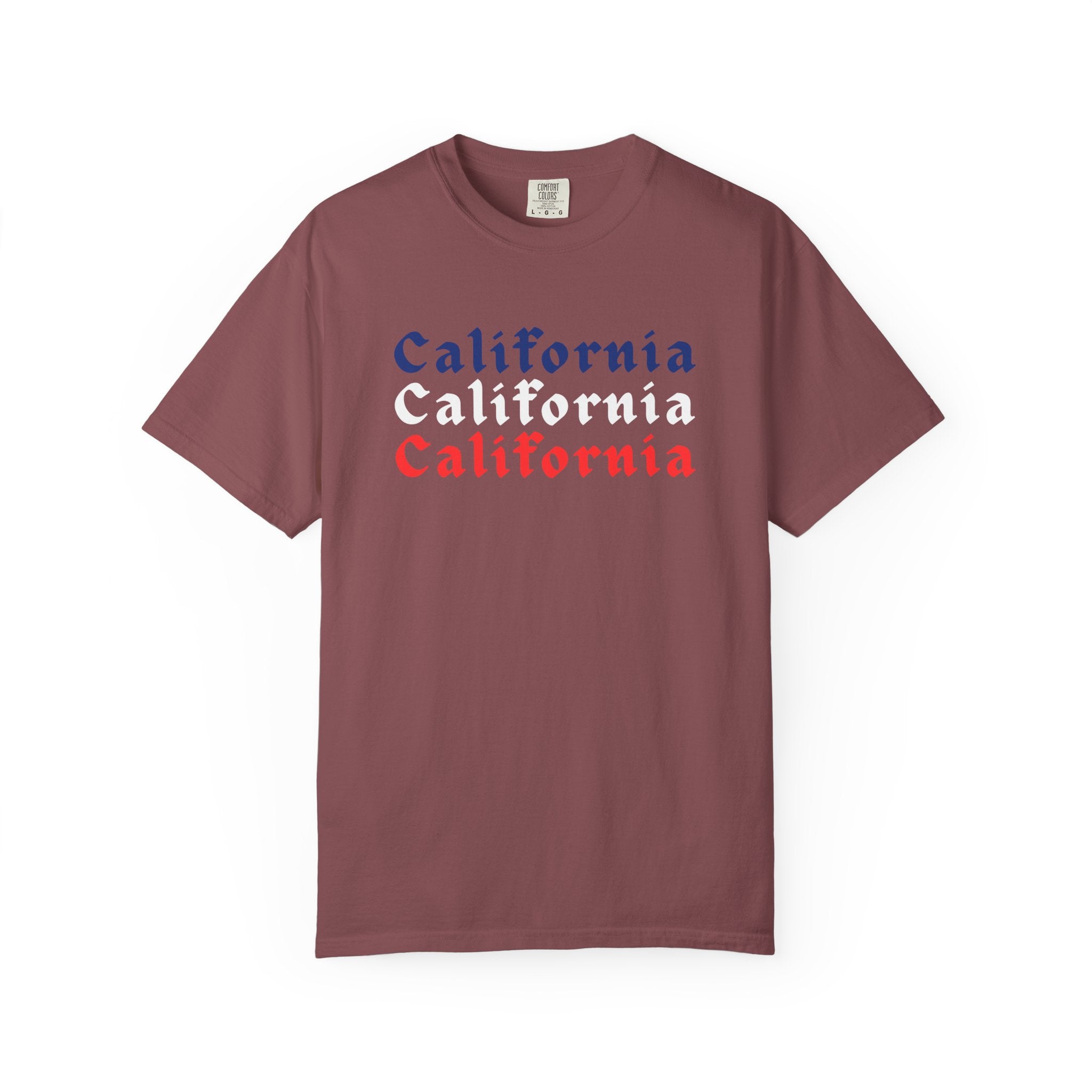 California Patriotic Colors T-Shirt | Unisex | 100% Cotton | American Pride Spirit