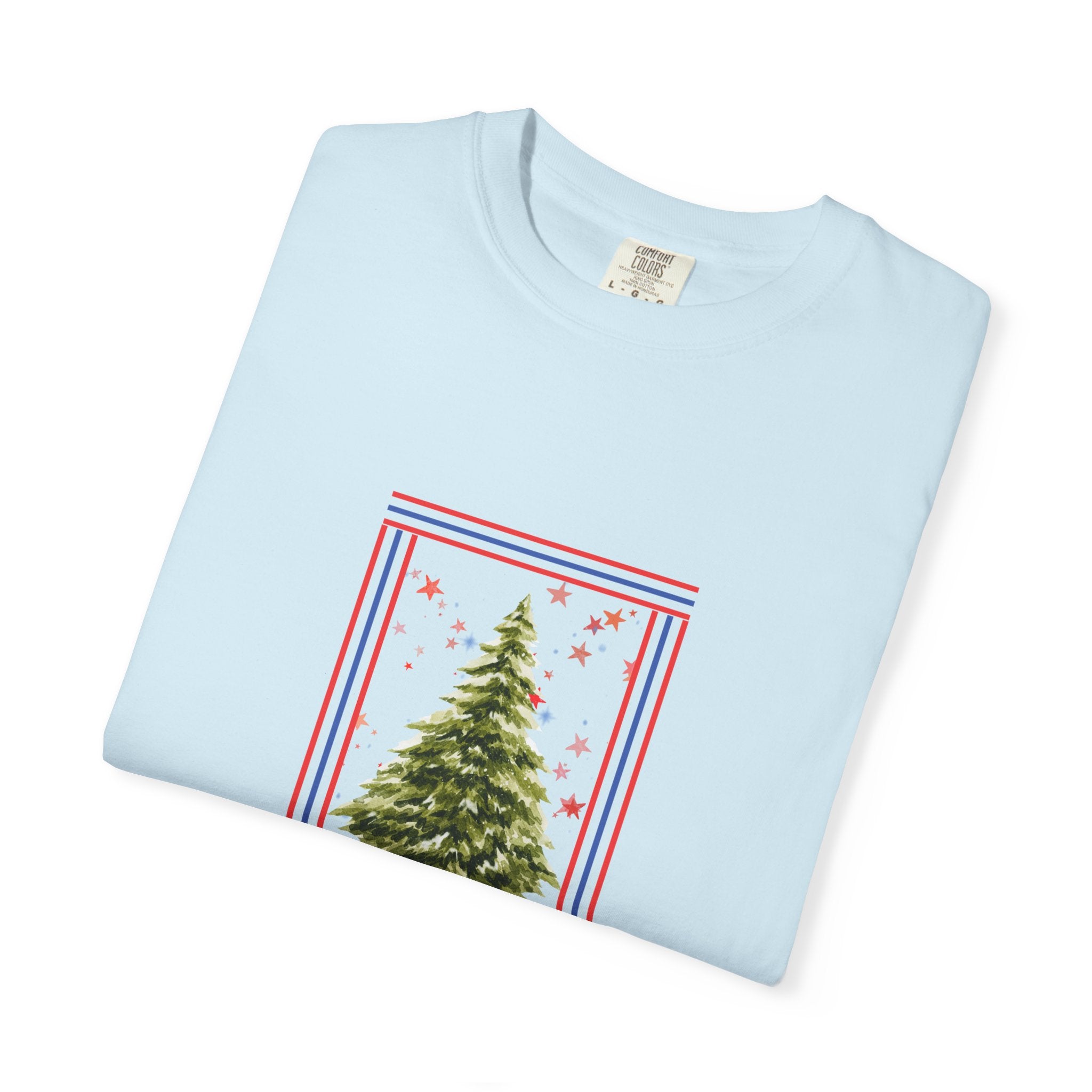 Christmas Tree Graphic T-Shirt | Unisex | 100% Cotton | American Pride Spirit