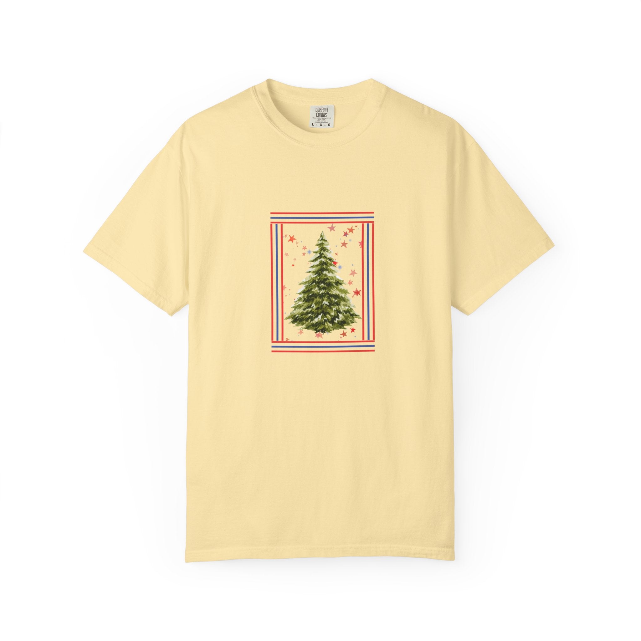 Christmas Tree Graphic T-Shirt | Unisex | 100% Cotton | American Pride Spirit