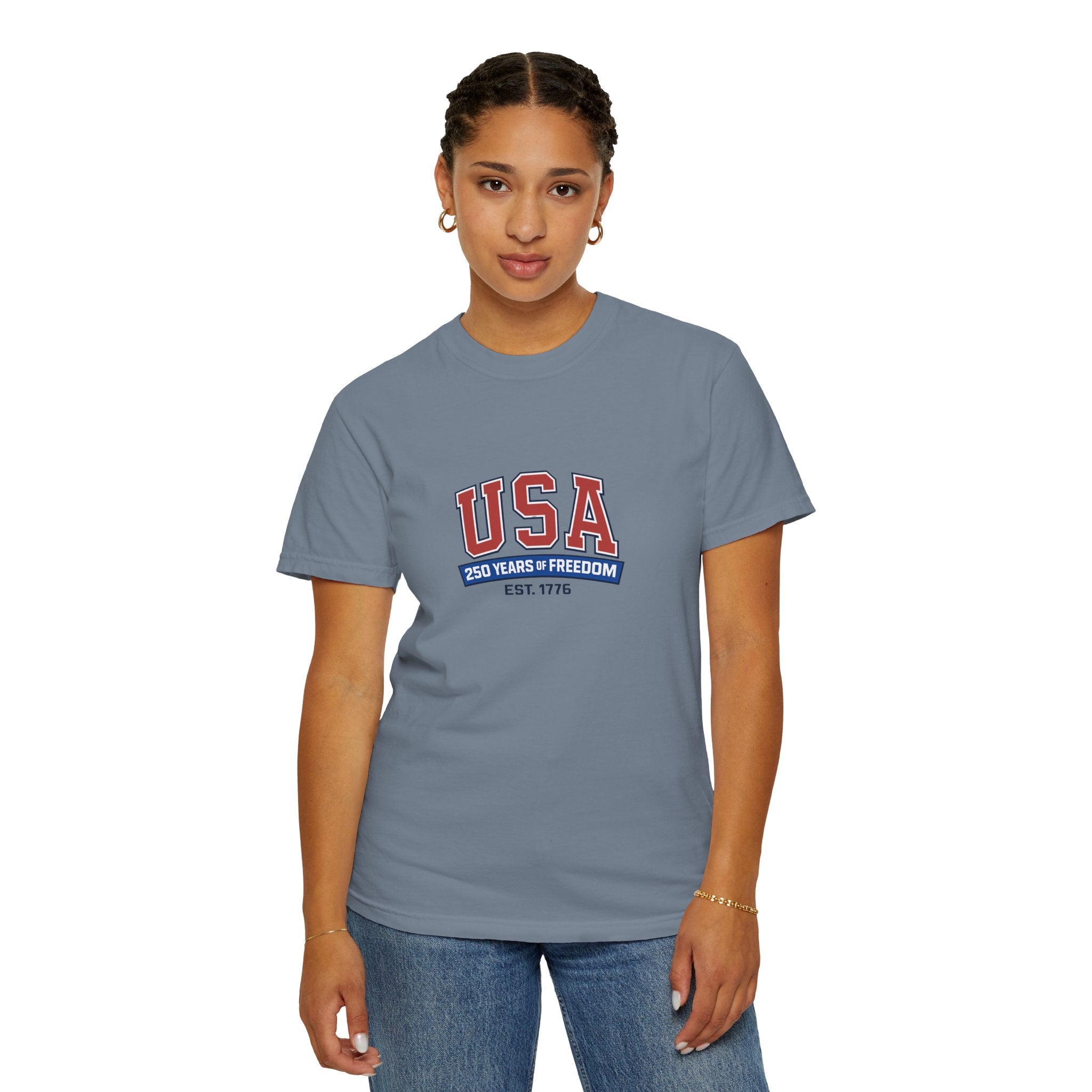 USA 250 Years of Freedom T-Shirt | Unisex | 100% Cotton | American Pride Spirit