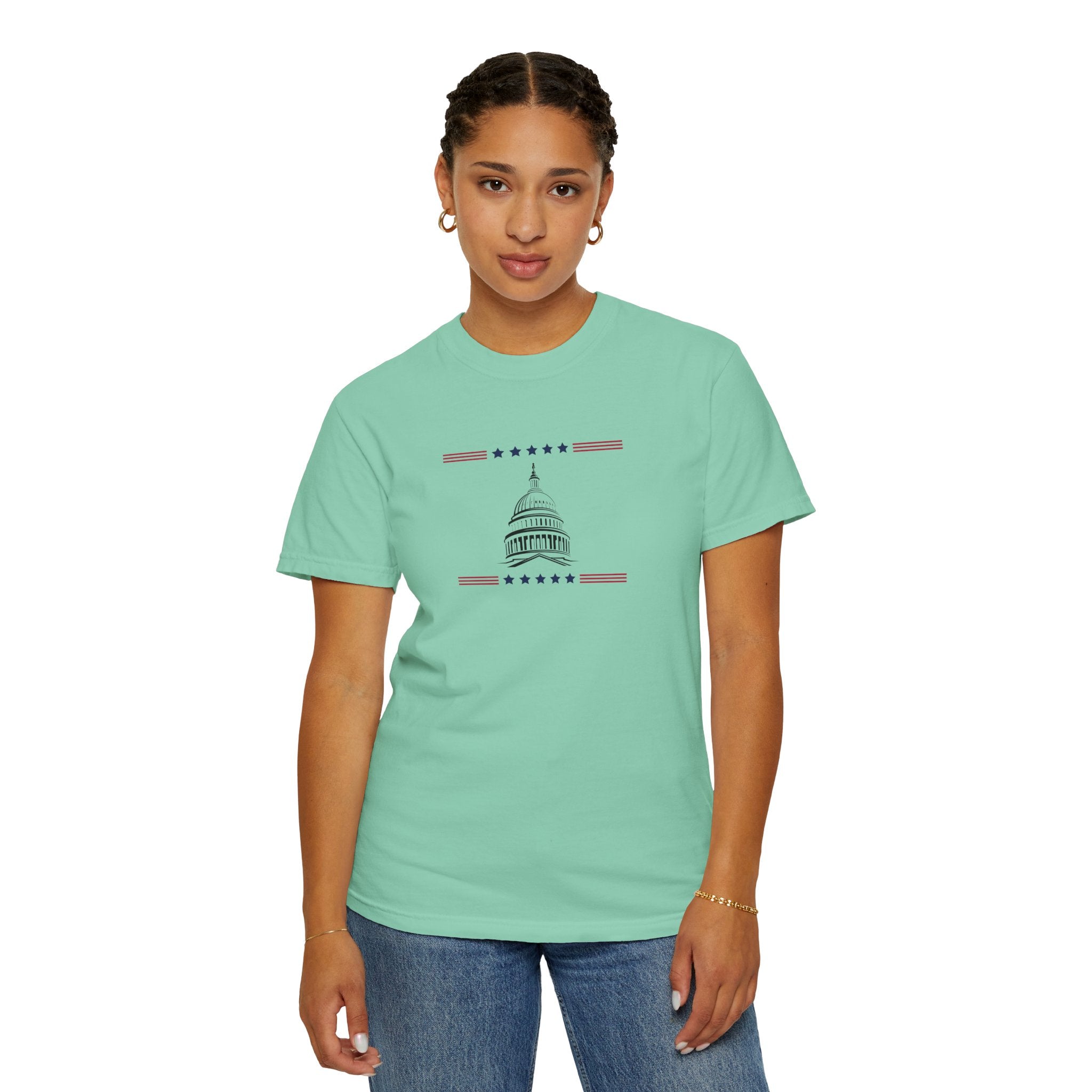 Washington Capitol Dome T-Shirt | Unisex | 100% Cotton | American Pride Spirit