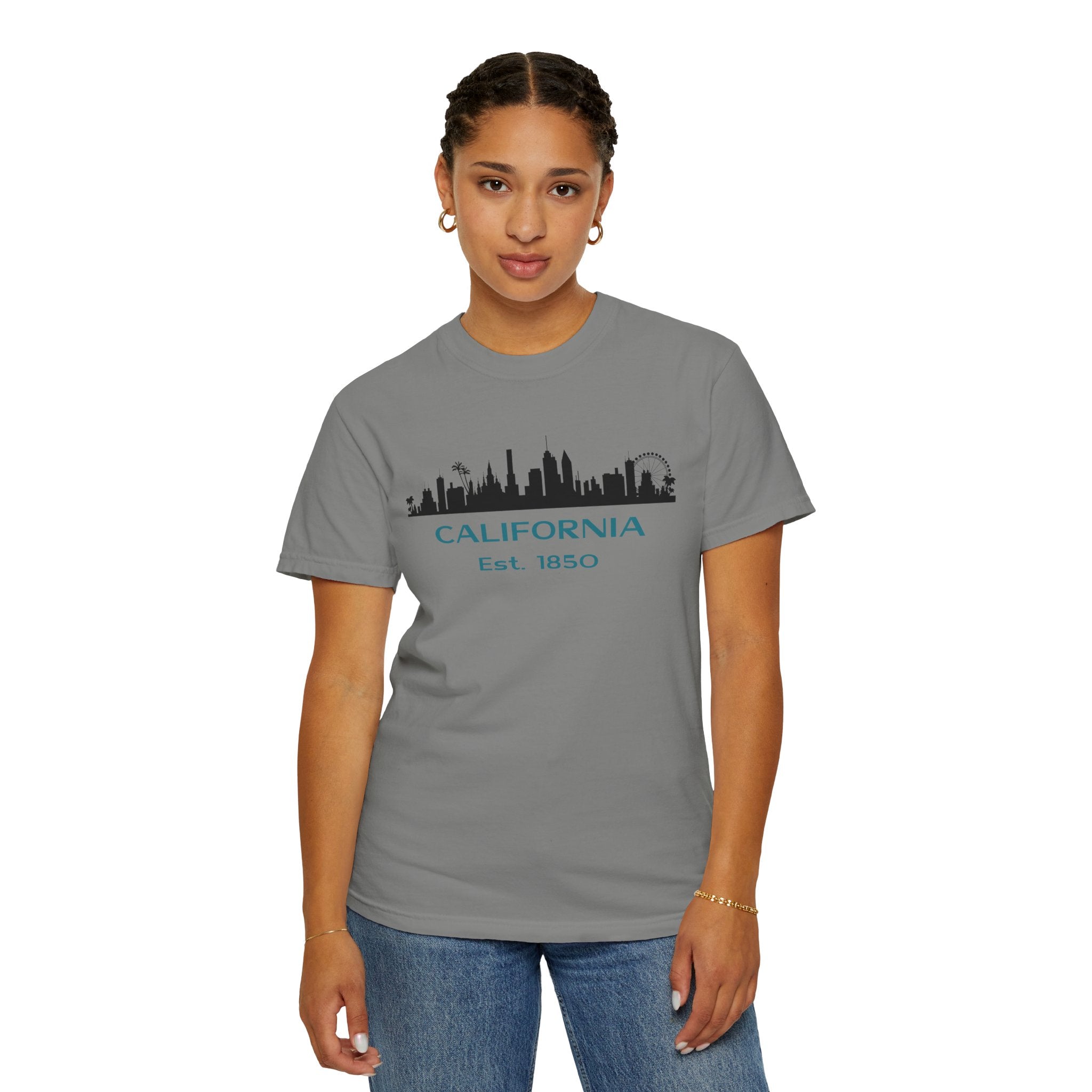 California Skyline T-shirt | Unisex | 100% Cotton | American Pride Spirit