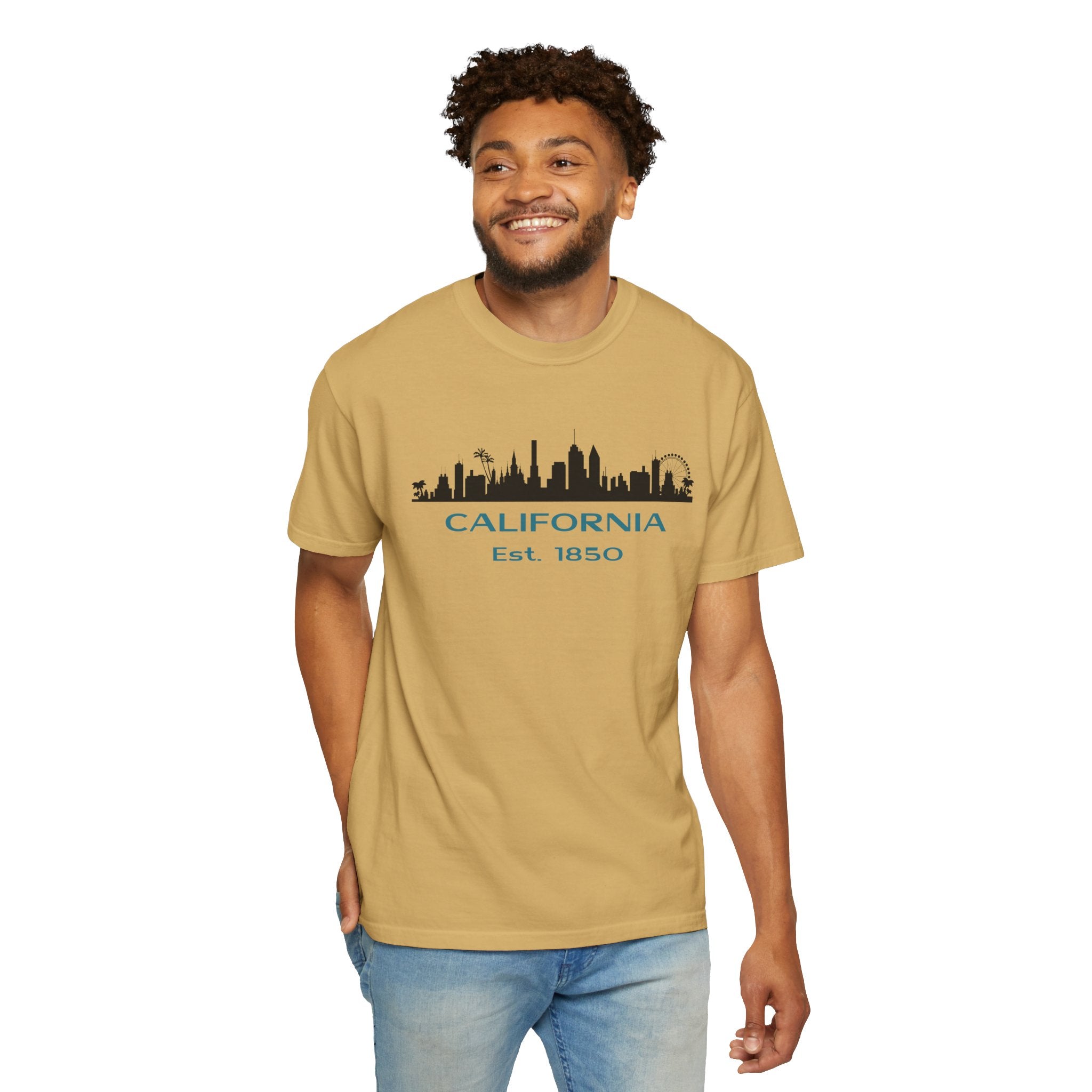 California Skyline T-shirt | Unisex | 100% Cotton | American Pride Spirit
