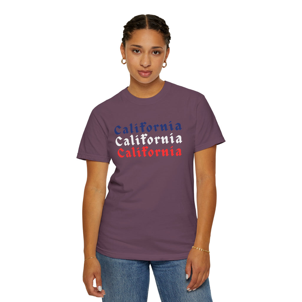 California Patriotic Colors T-Shirt | Unisex | 100% Cotton | American Pride Spirit