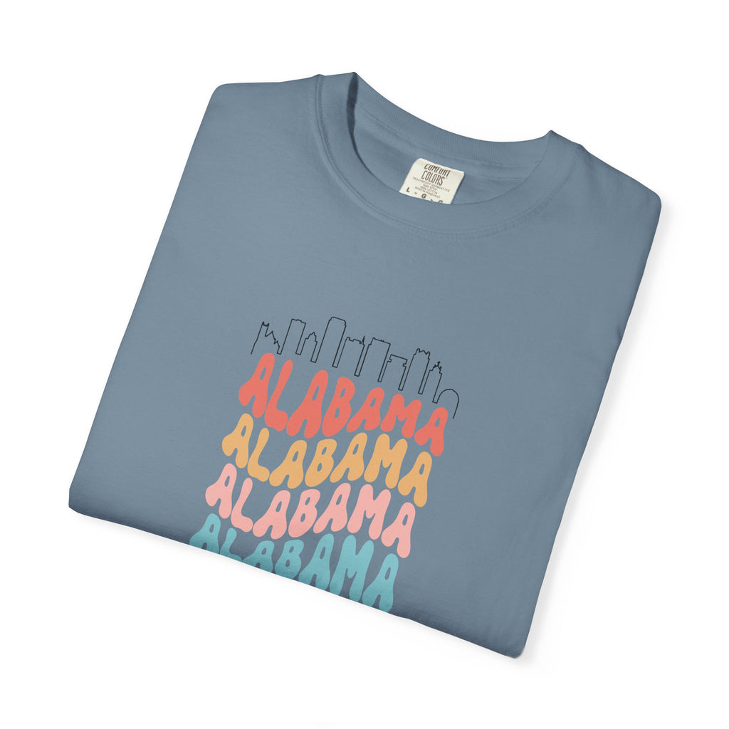 Alabama Designer Skyline T-Shirt | Unisex  | 100% Cotton | American Pride Spirit