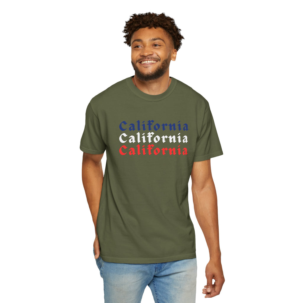 California Patriotic Colors T-Shirt | Unisex | 100% Cotton | American Pride Spirit