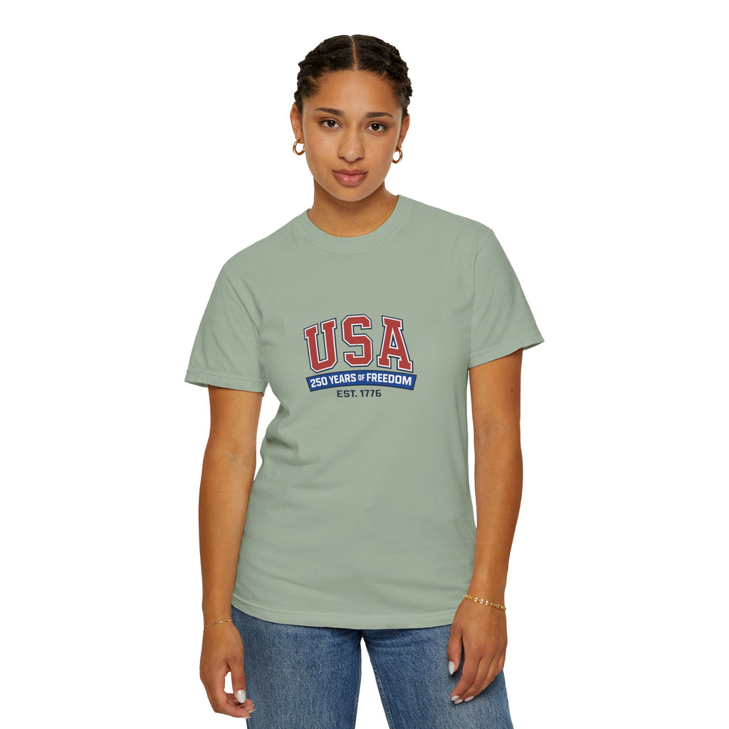 USA 250 Years of Freedom T-Shirt | Unisex | 100% Cotton | American Pride Spirit