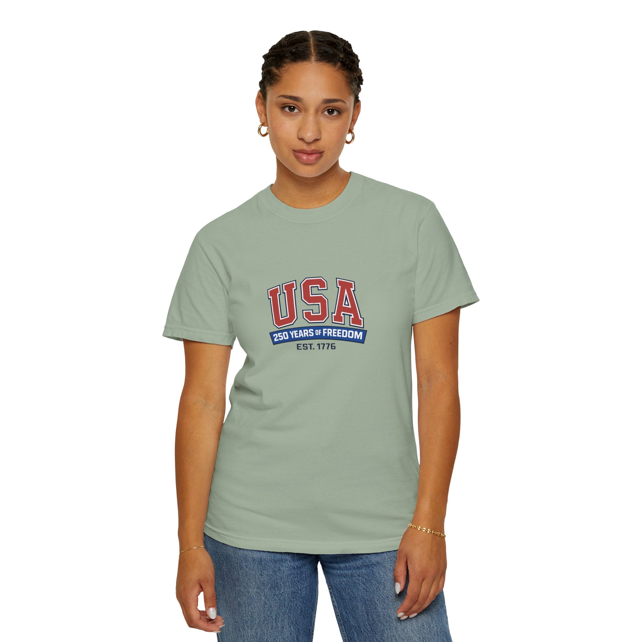 USA 250 Years of Freedom T-Shirt | Unisex | 100% Cotton | American Pride Spirit