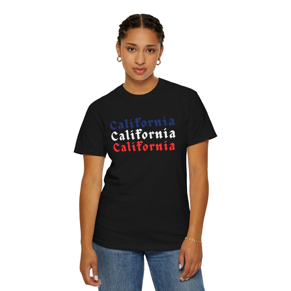 California Patriotic Colors T-Shirt | Unisex | 100% Cotton | American Pride Spirit