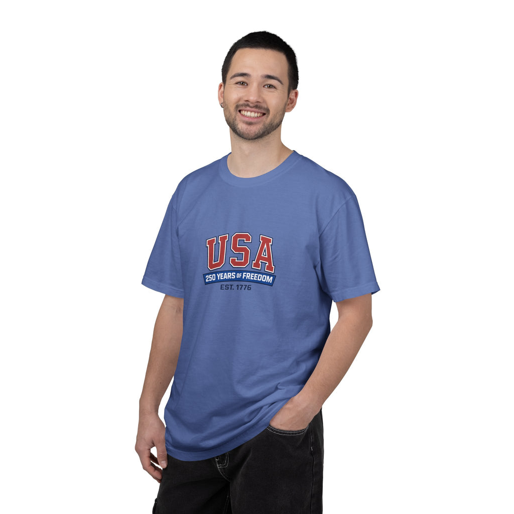 USA 250 Years of Freedom T-Shirt | Unisex | 100% Cotton | American Pride Spirit