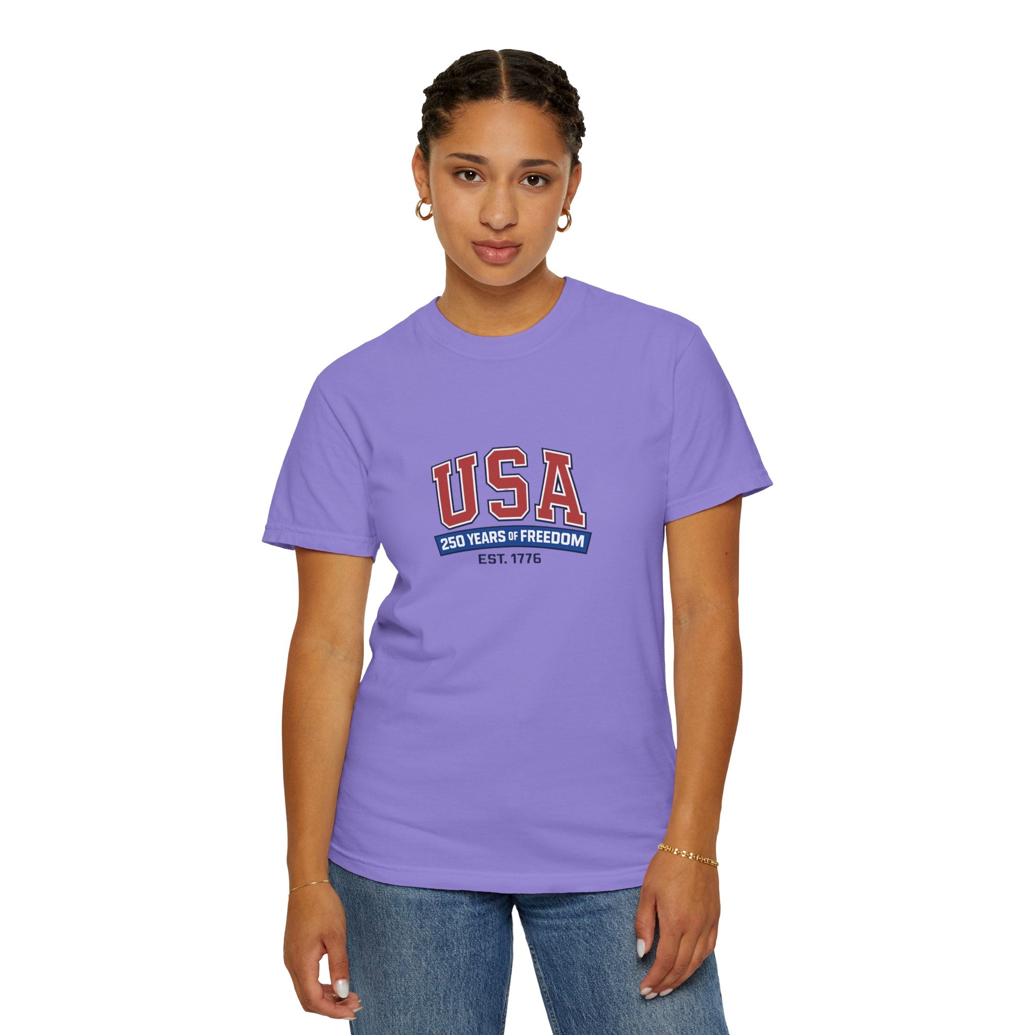 USA 250 Years of Freedom T-Shirt | Unisex | 100% Cotton | American Pride Spirit
