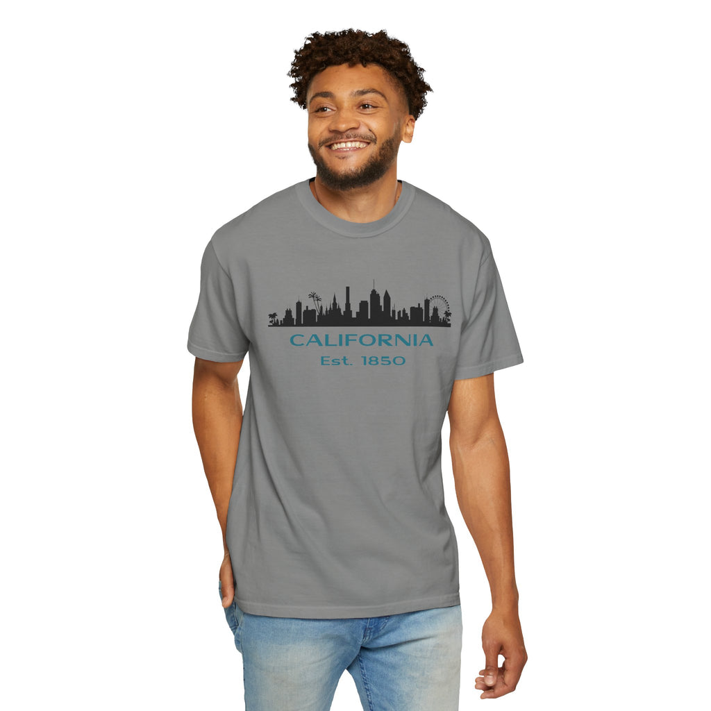 California Skyline T-shirt | Unisex | 100% Cotton | American Pride Spirit