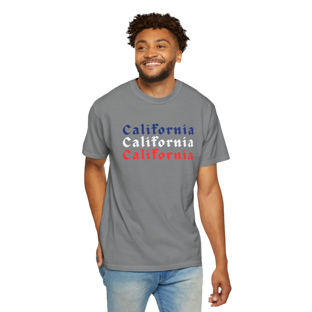 California Patriotic Colors T-Shirt | Unisex | 100% Cotton | American Pride Spirit