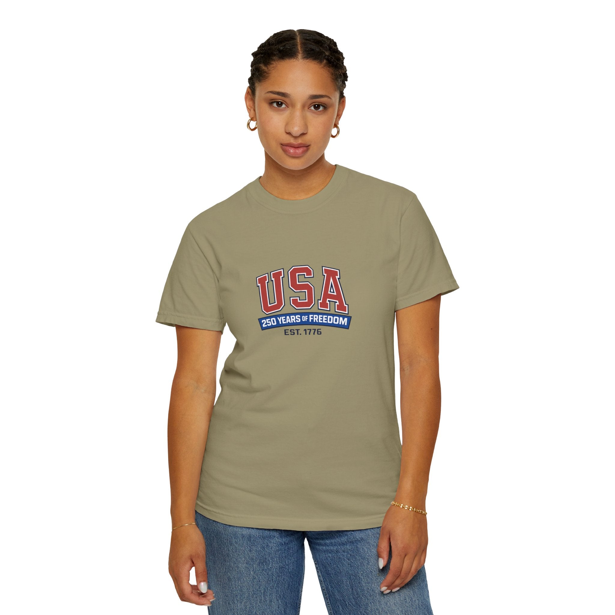 USA 250 Years of Freedom T-Shirt | Unisex | 100% Cotton | American Pride Spirit