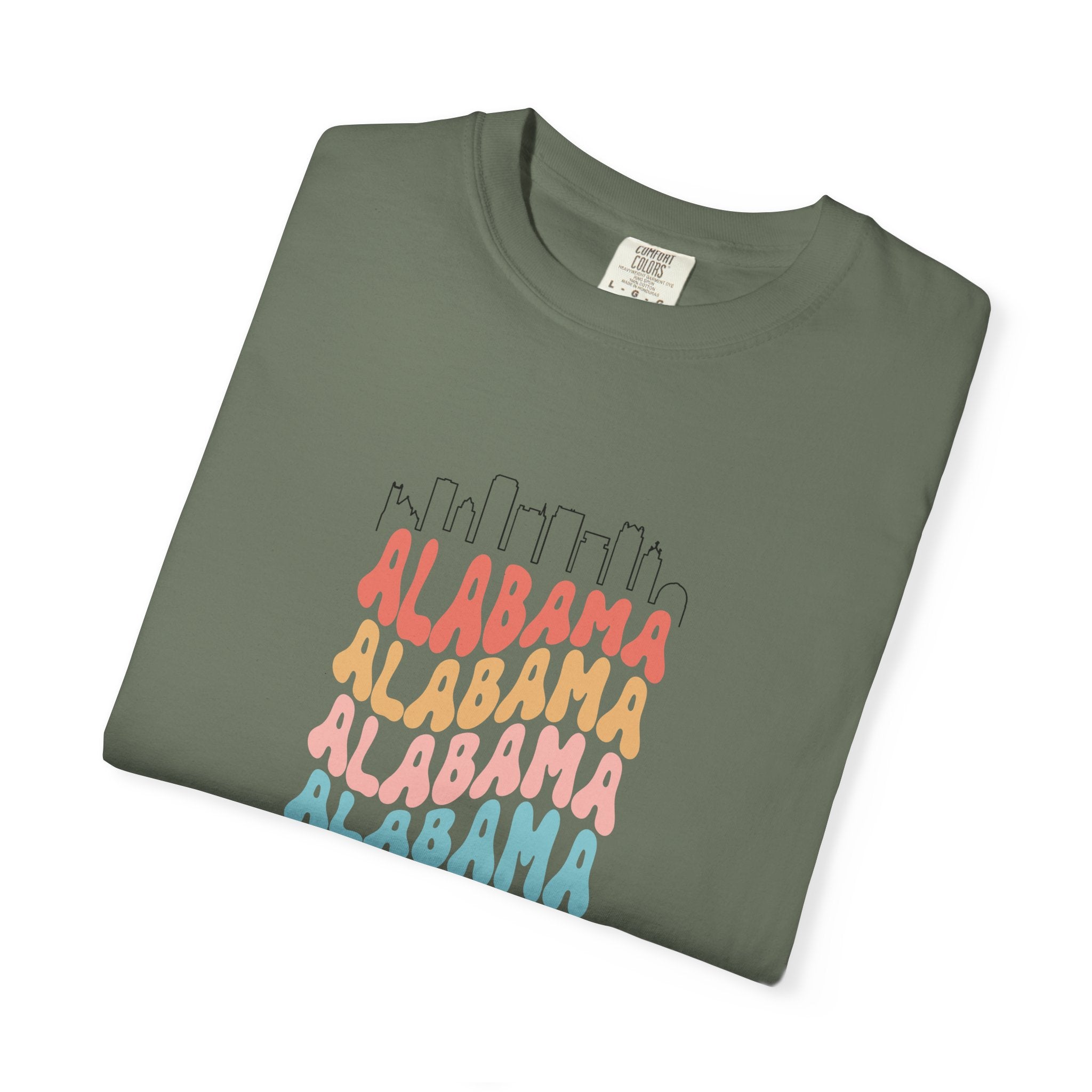 Alabama Designer Skyline T-Shirt | Unisex  | 100% Cotton | American Pride Spirit