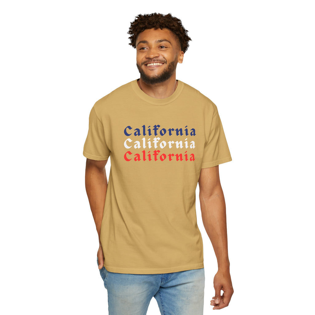 California Patriotic Colors T-Shirt | Unisex | 100% Cotton | American Pride Spirit