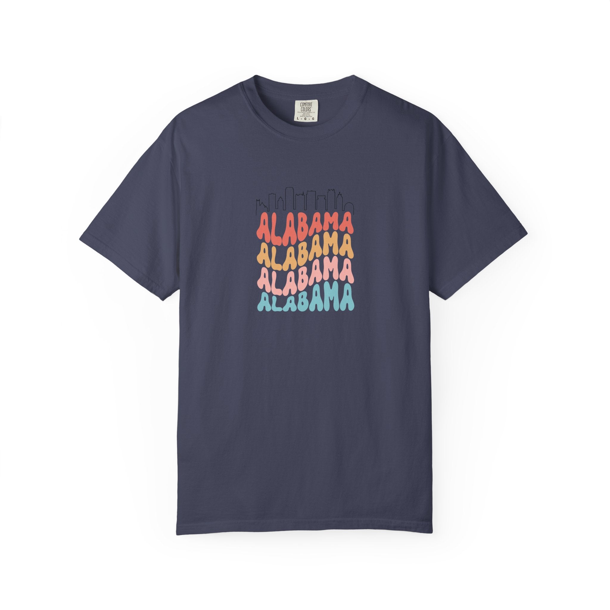 Alabama Designer Skyline T-Shirt | Unisex  | 100% Cotton | American Pride Spirit