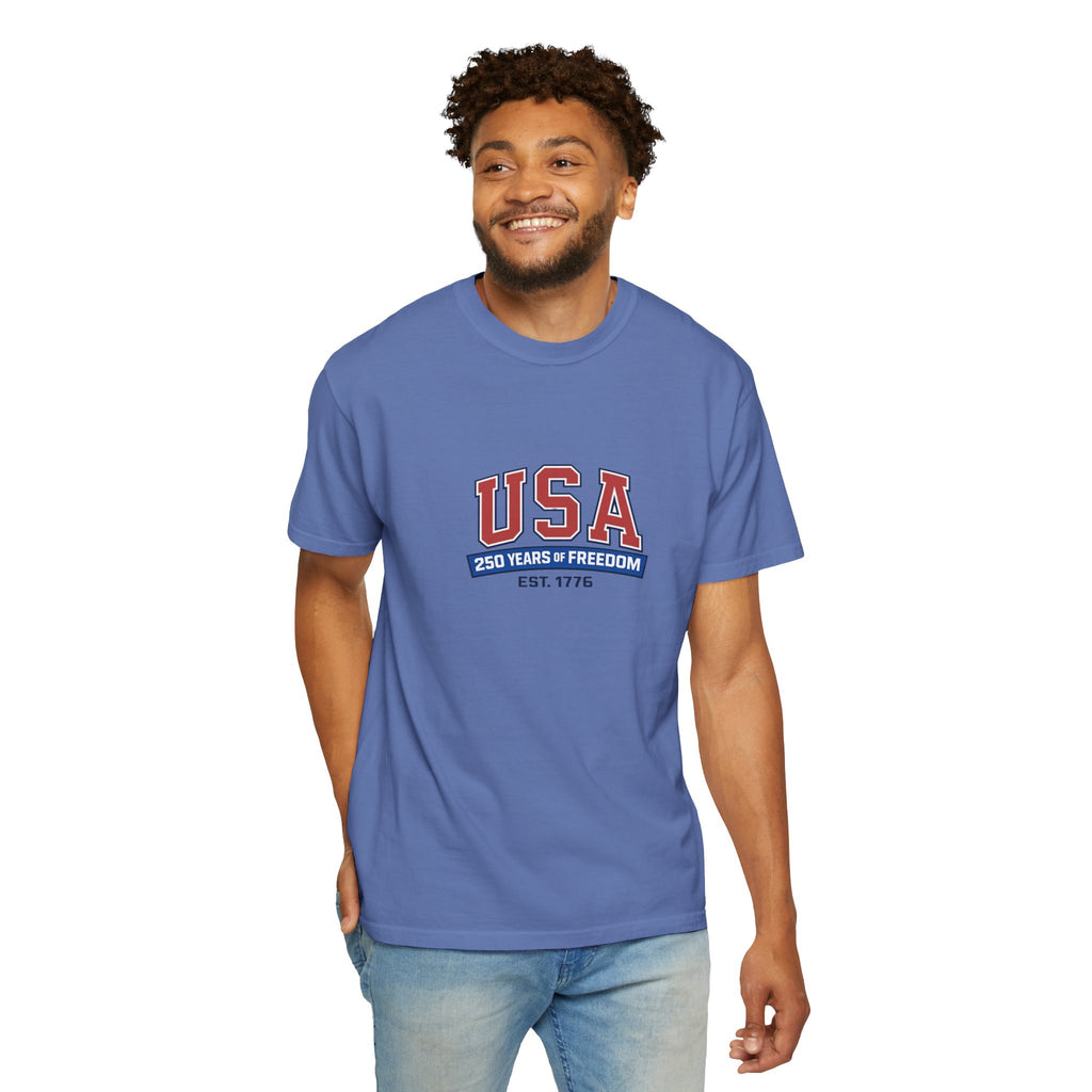 USA 250 Years of Freedom T-Shirt | Unisex | 100% Cotton | American Pride Spirit