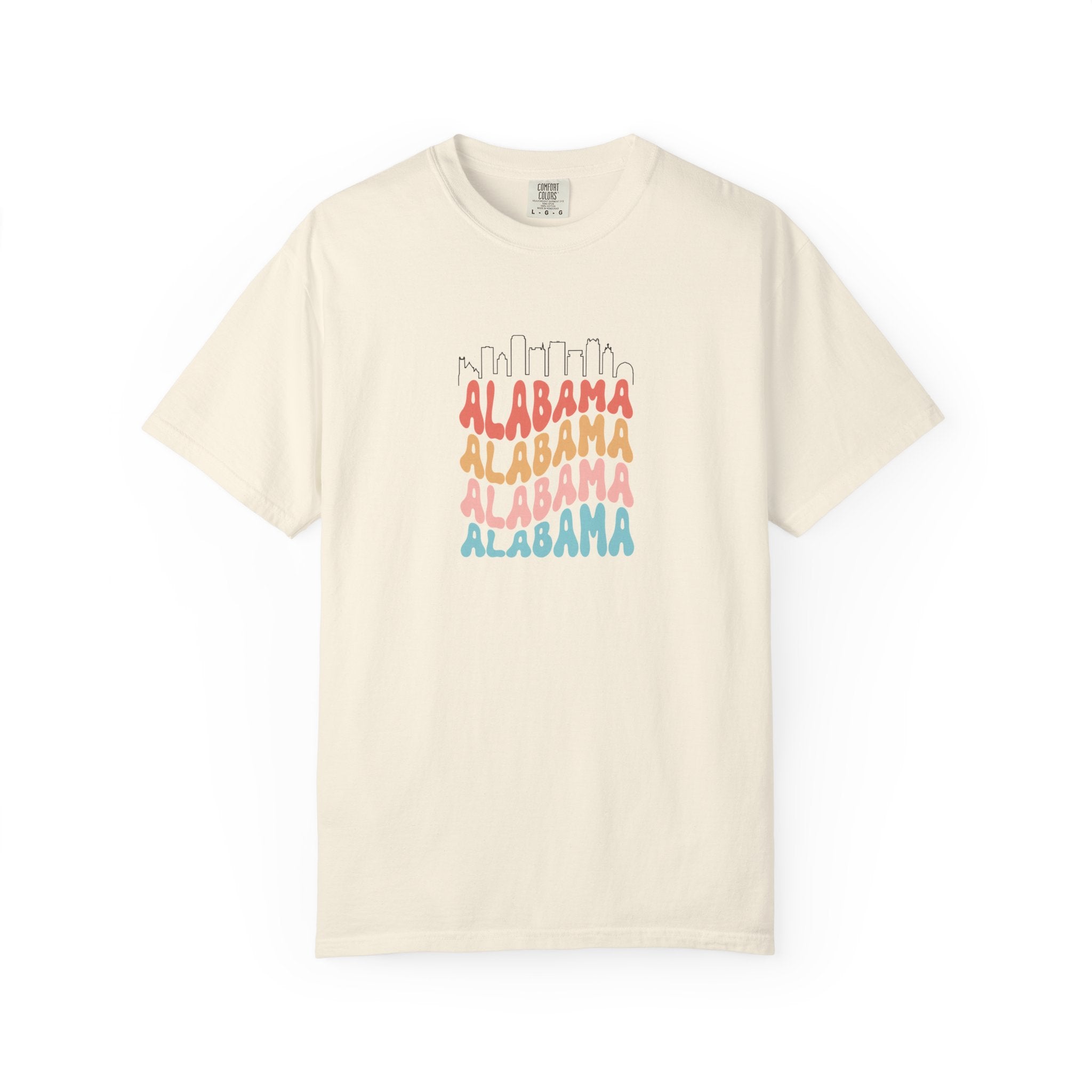 Alabama Designer Skyline T-Shirt | Unisex  | 100% Cotton | American Pride Spirit
