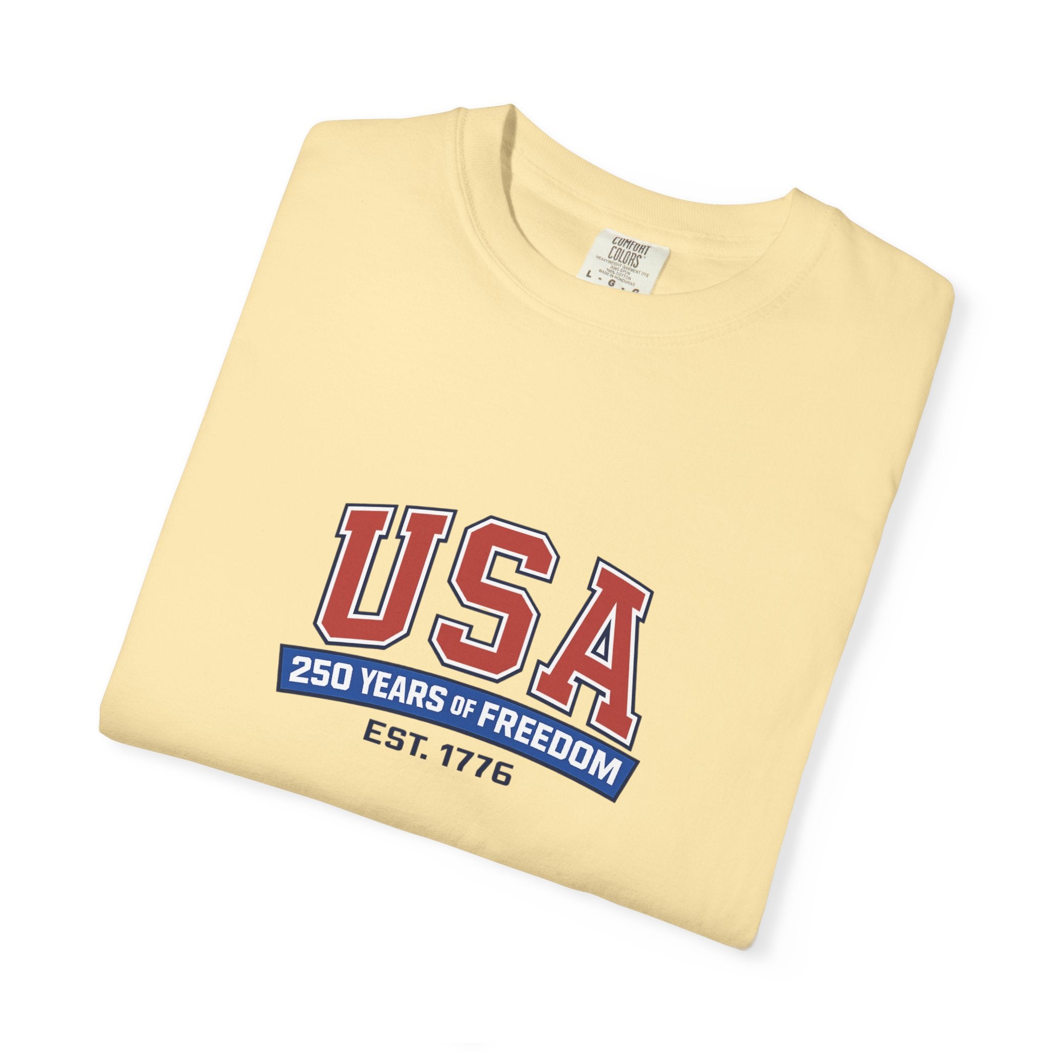USA 250 Years of Freedom T-Shirt | Unisex | 100% Cotton | American Pride Spirit