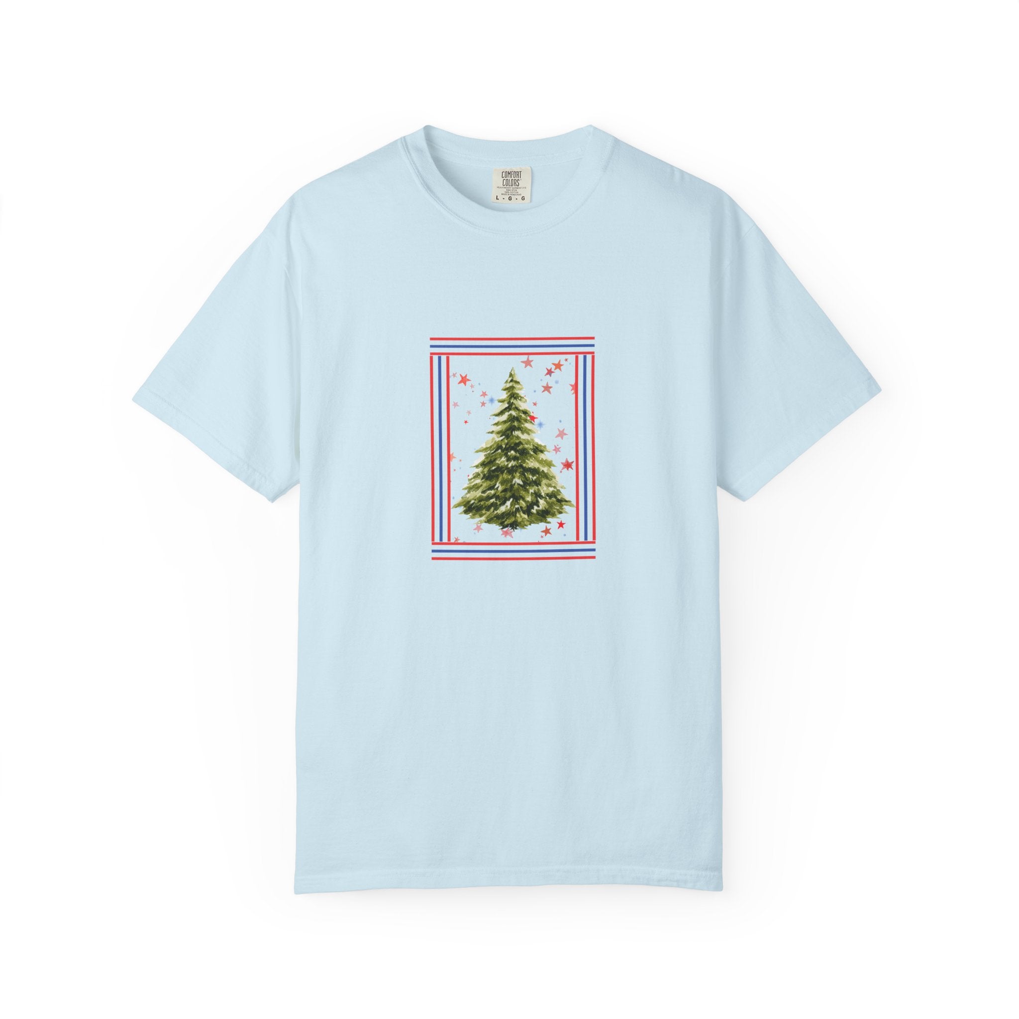 Christmas Tree Graphic T-Shirt | Unisex | 100% Cotton | American Pride Spirit