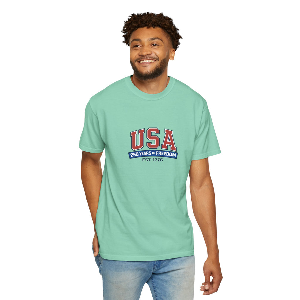 USA 250 Years of Freedom T-Shirt | Unisex | 100% Cotton | American Pride Spirit