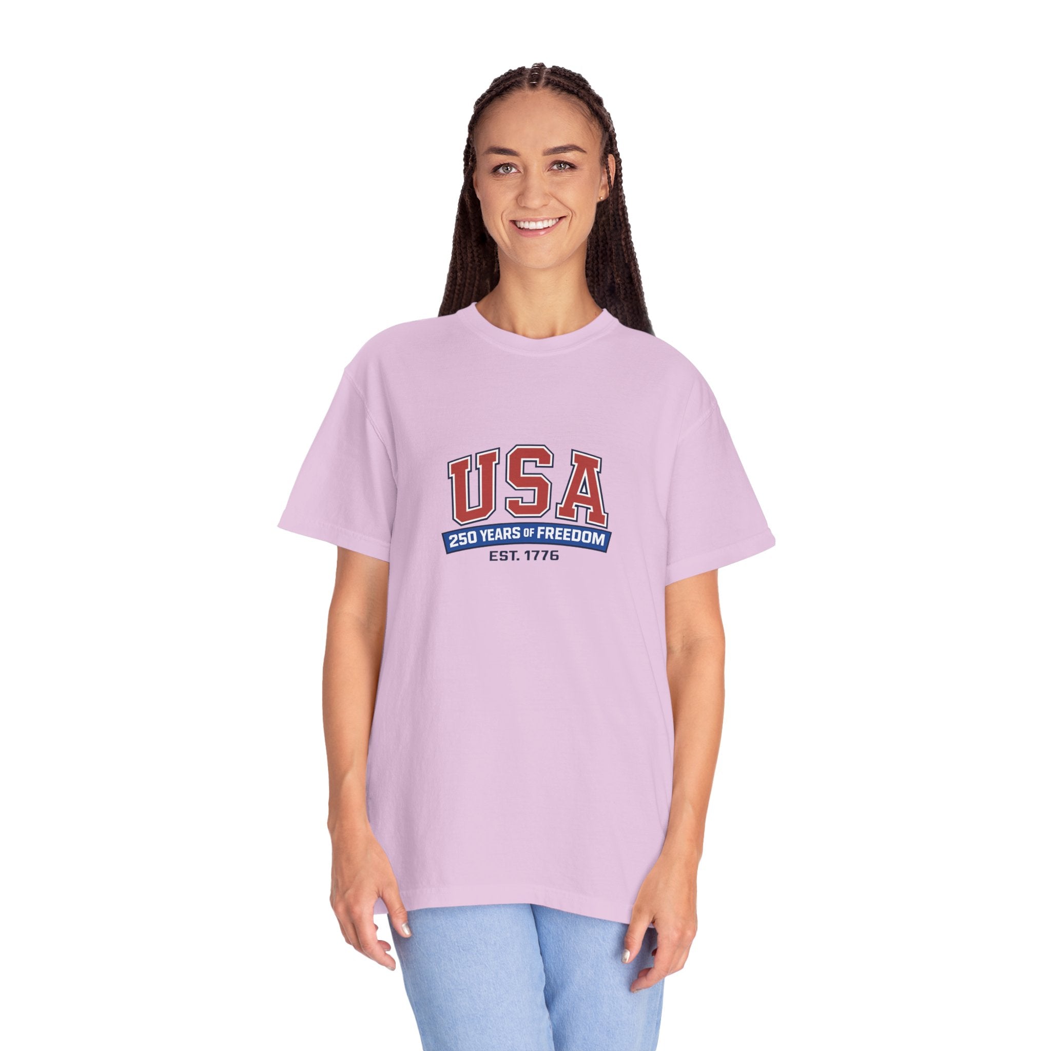 USA 250 Years of Freedom T-Shirt | Unisex | 100% Cotton | American Pride Spirit