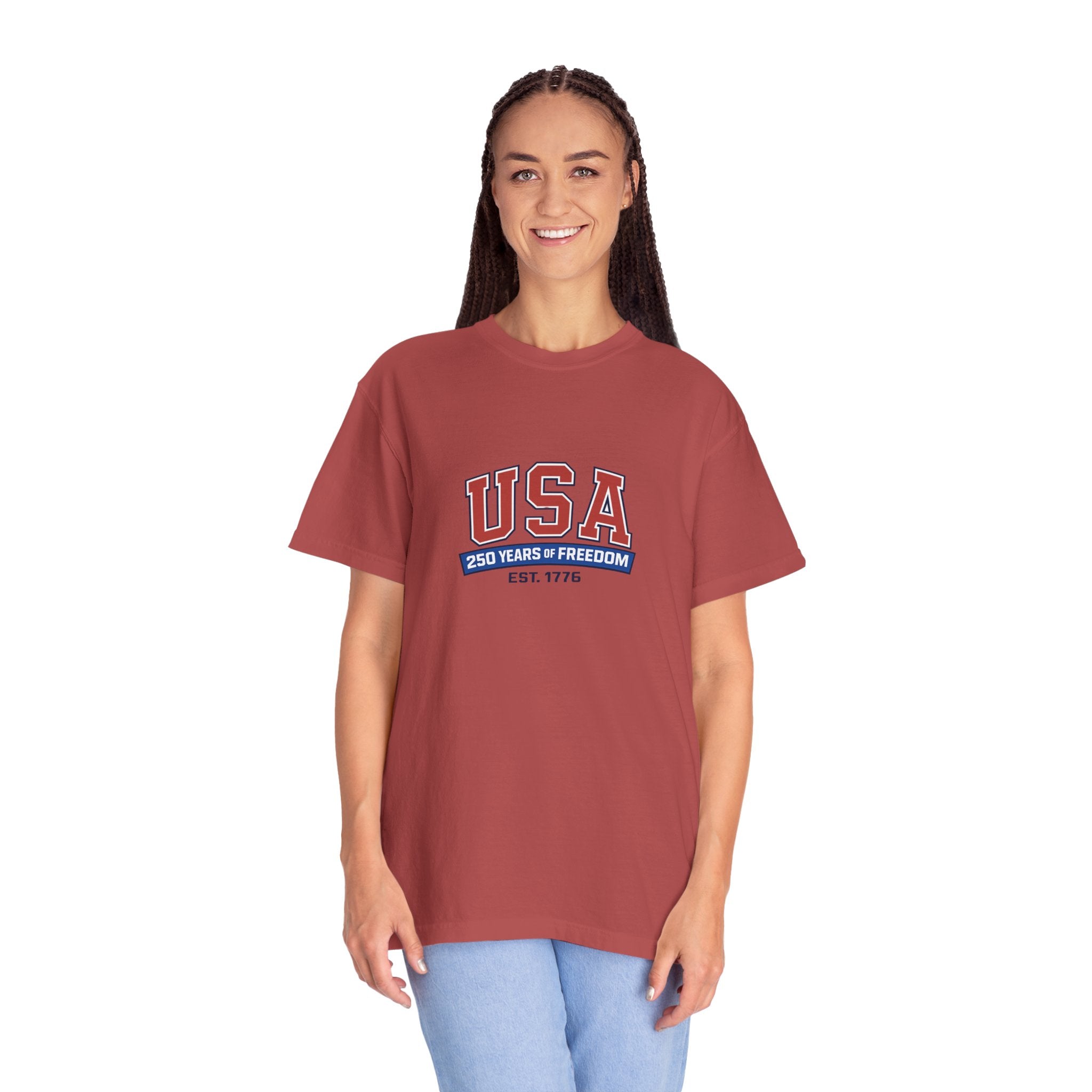 USA 250 Years of Freedom T-Shirt | Unisex | 100% Cotton | American Pride Spirit