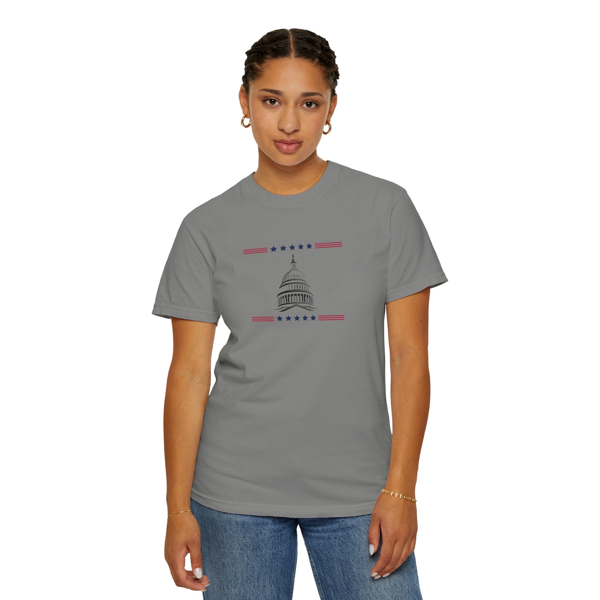Washington Capitol Dome T-Shirt | Unisex | 100% Cotton | American Pride Spirit