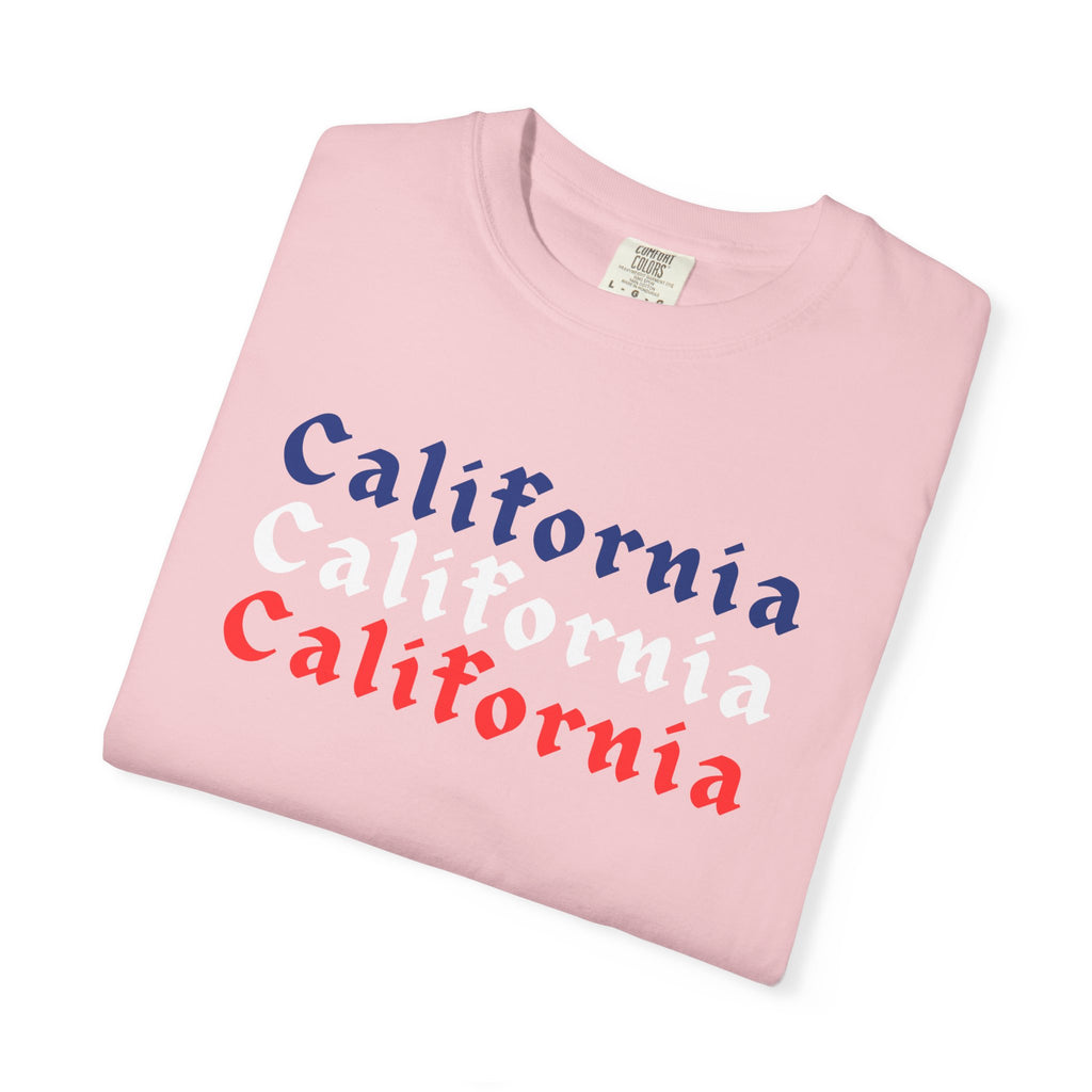 California Patriotic Colors T-Shirt | Unisex | 100% Cotton | American Pride Spirit