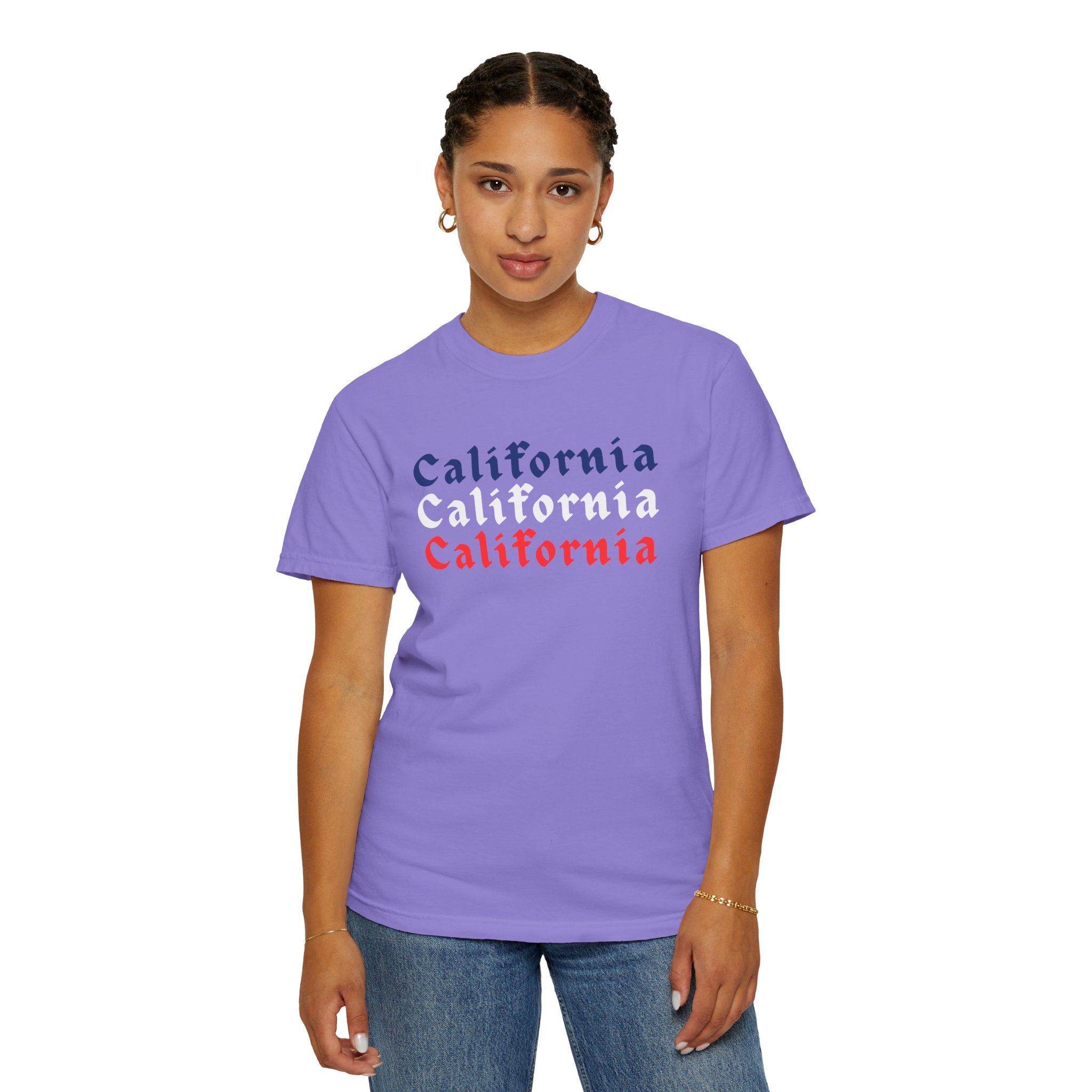 California Patriotic Colors T-Shirt | Unisex | 100% Cotton | American Pride Spirit